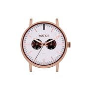 Montre Unisexe Watx & Colors WXCA2735  Gris Rose Argenté (Ø 44 mm)