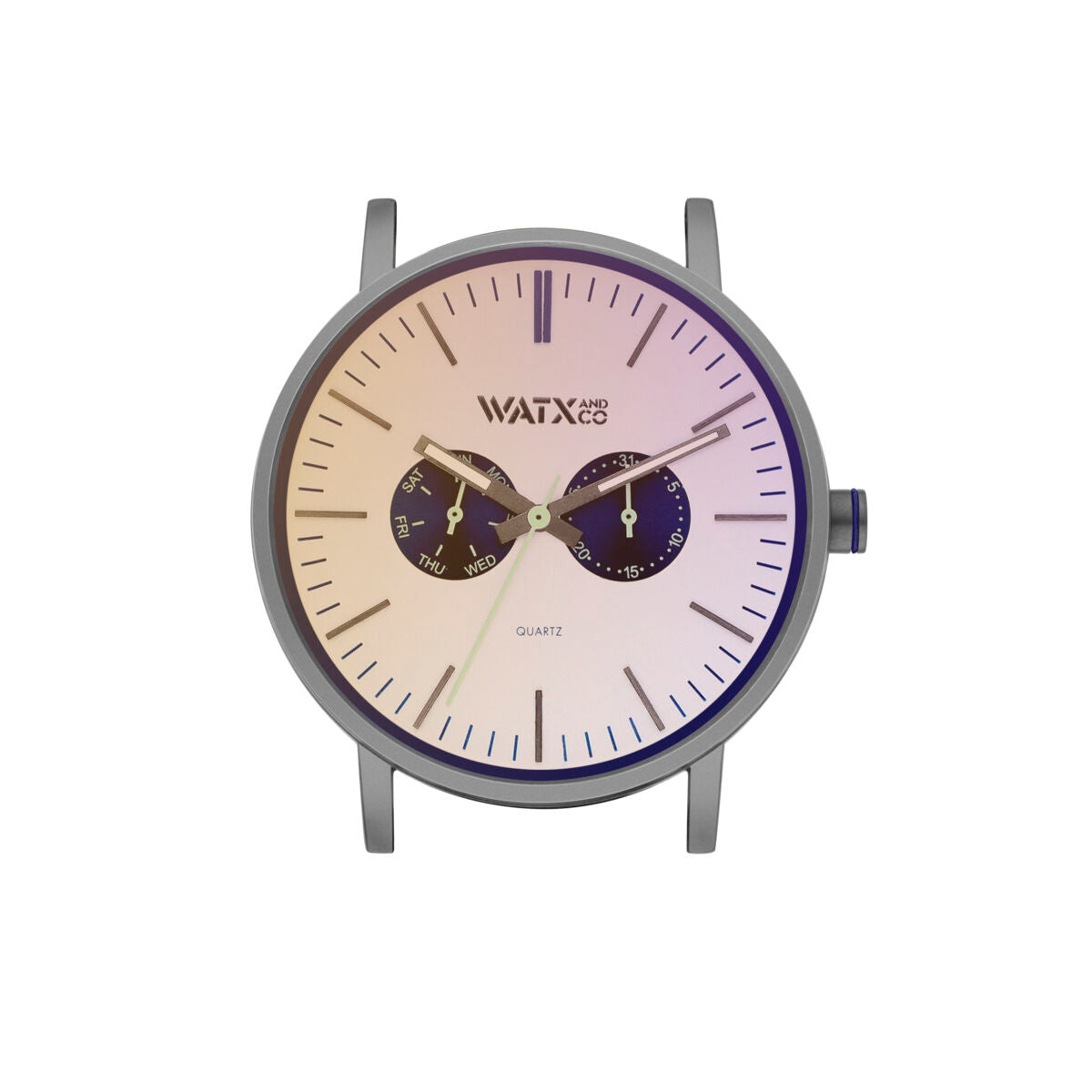 Montre Unisexe Watx & Colors WXCA2737 Gris Argenté (Ø 44 mm)
