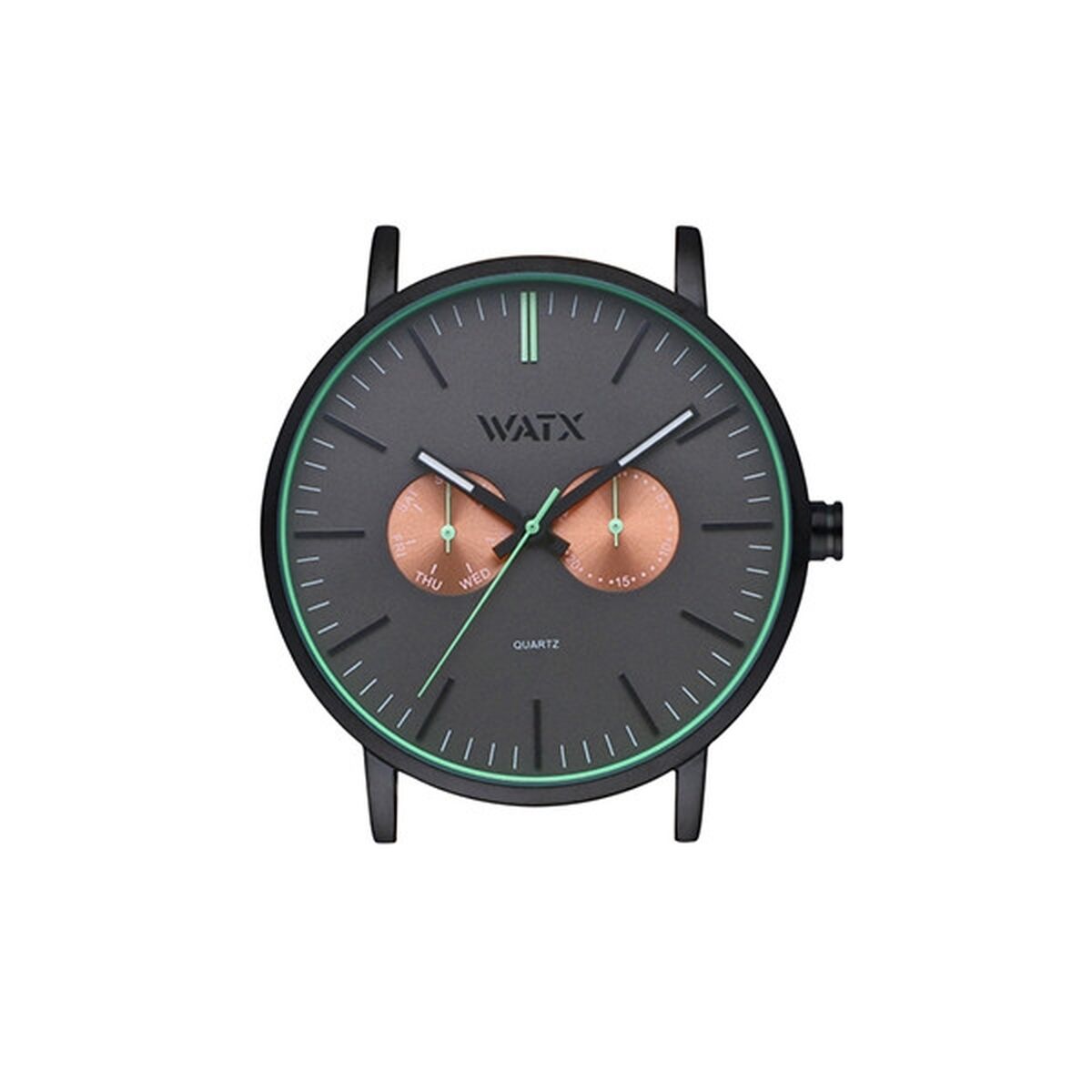 Montre Unisexe Watx & Colors WXCA2723  Noir Gris (Ø 44 mm)