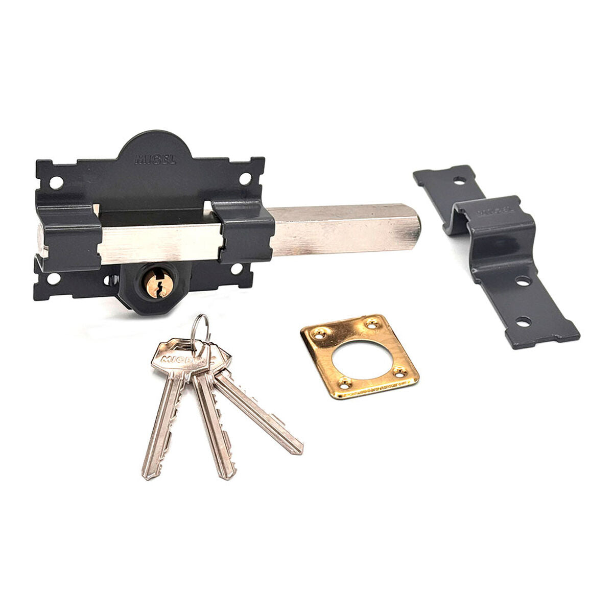 Serrure de sécurité Micel crr07 105l/50 Acier Gris 50 mm Recouvrir