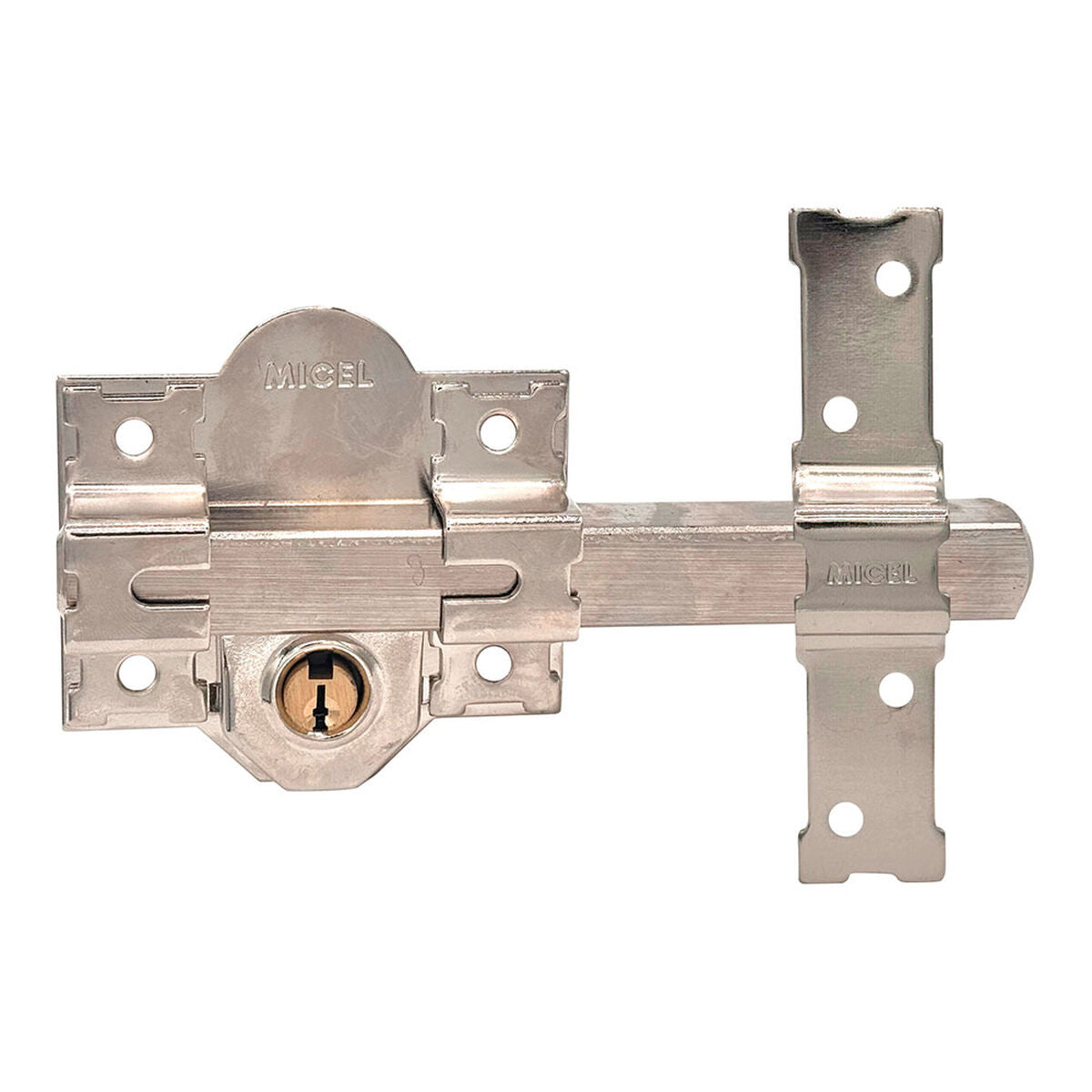 Serrure de sécurité Micel crr09 86l/50 Acier nickel 50 mm Recouvrir