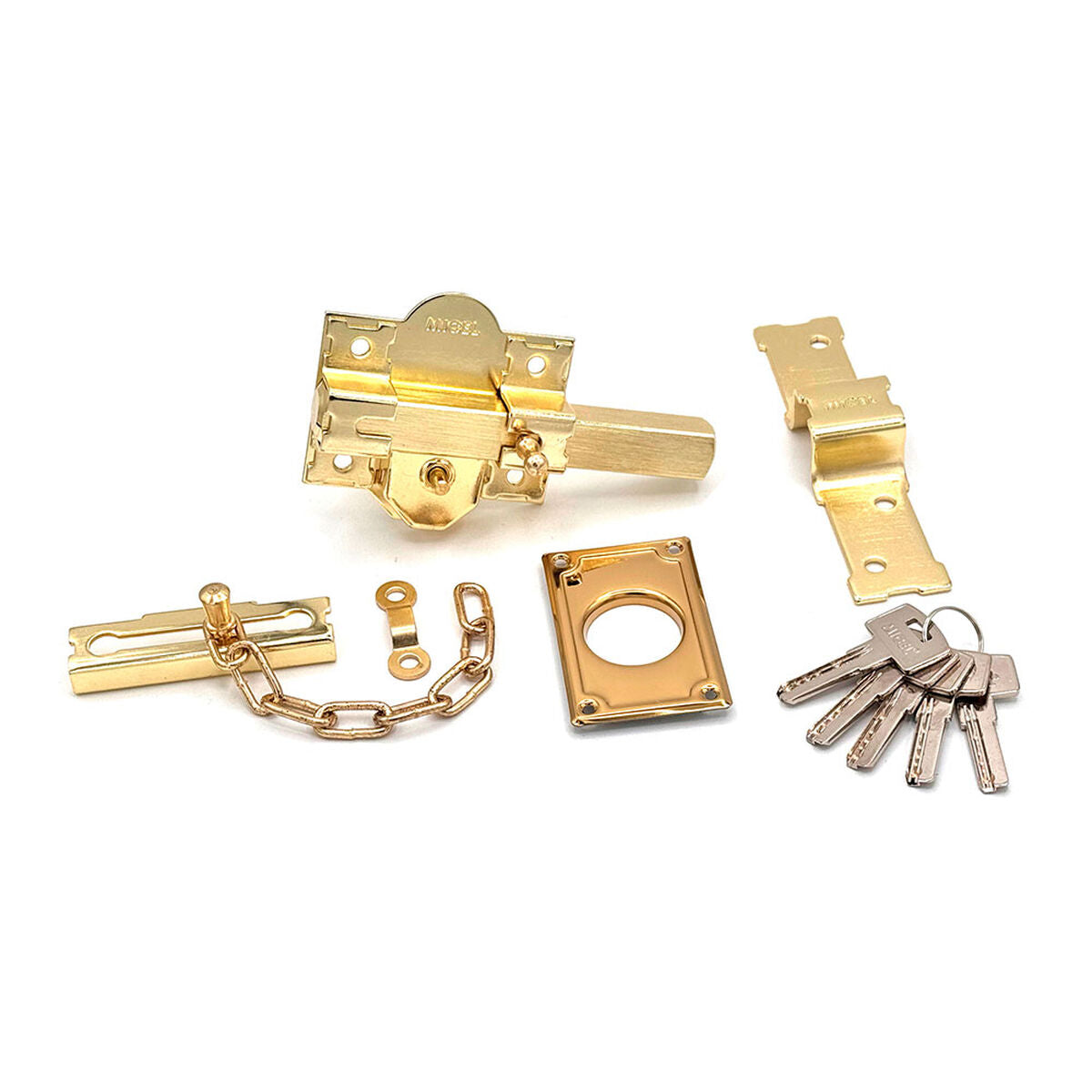 Serrure de sécurité Micel crr10 86b/50 Acier Laiton 50 mm Recouvrir