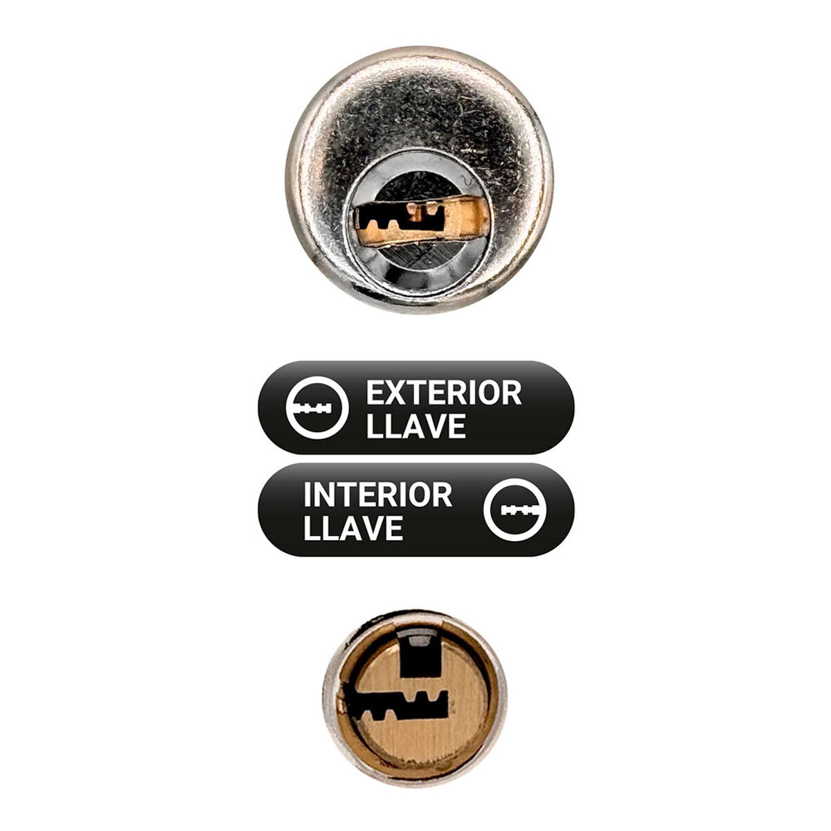 Serrure de sécurité Micel crr11 86l/50 mm Acier Gris 50 mm Recouvrir