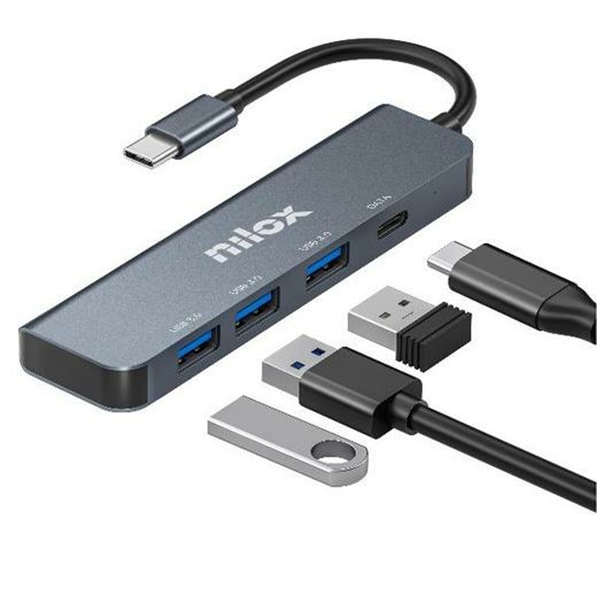 Câble USB Nilox NXHUBUSBC04