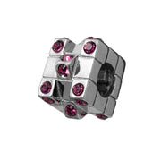 Perle de verre Femme Viceroy VMG0027-17 Argenté 1 cm