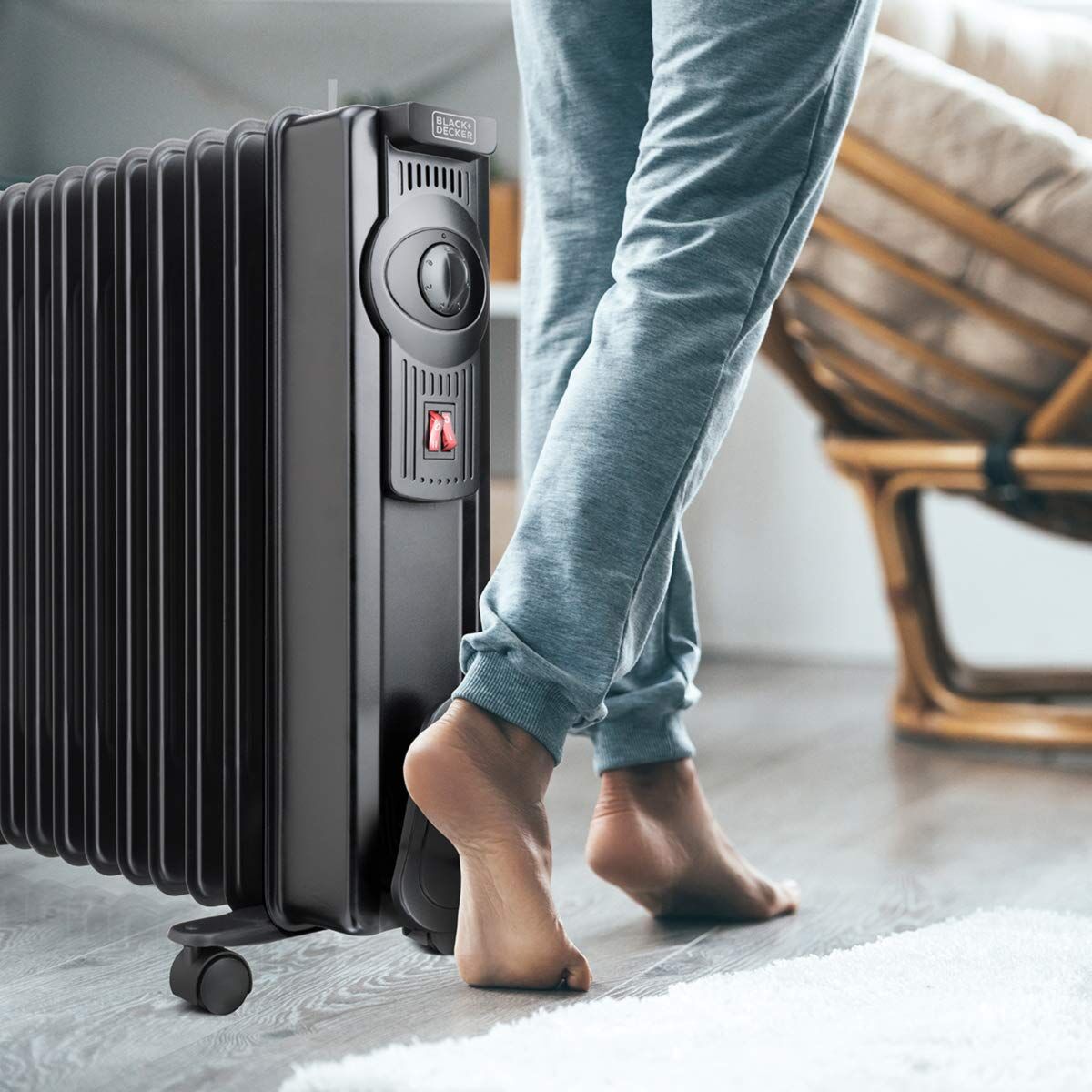 Radiateur à Huile (11 modules) Black & Decker BXRA2000E Noir 2000 W