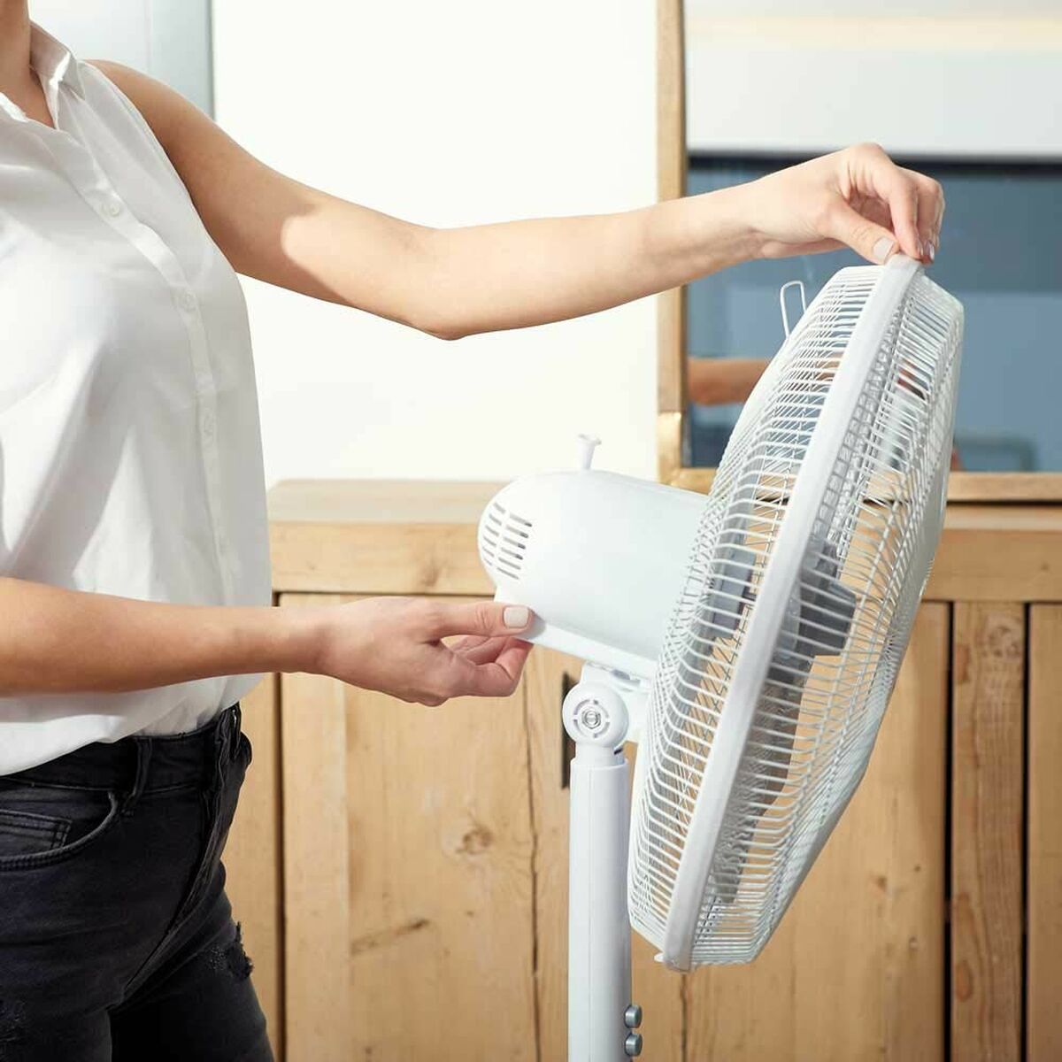 Ventilateur sur Pied Black & Decker ES9440020B Blanc 60 W