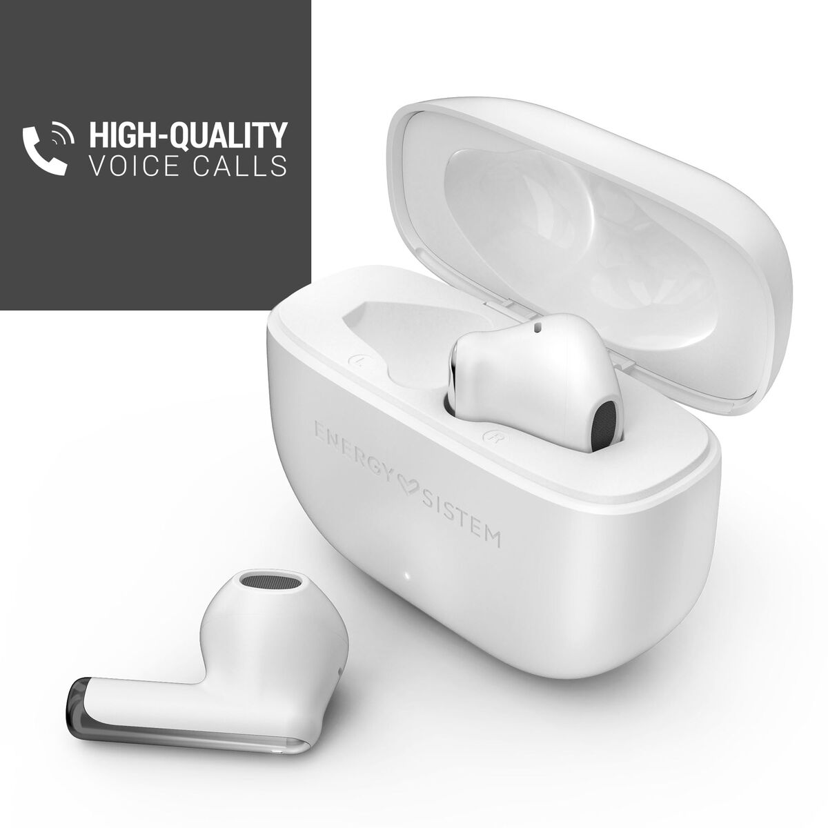 Écouteurs Sans Fil avec Étui de Charge Energy Sistem 459407 Noir