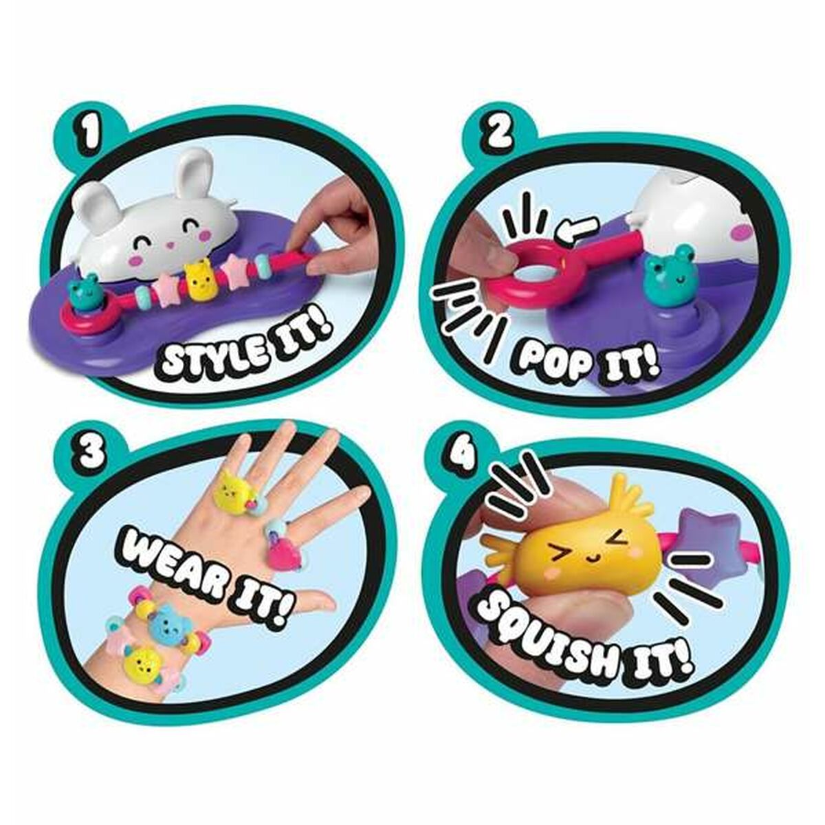 Kit de création de bracelets et colliers Bizak Super Squeeze