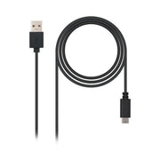 Câble USB A vers USB C NANOCABLE 10.01.210 Noir