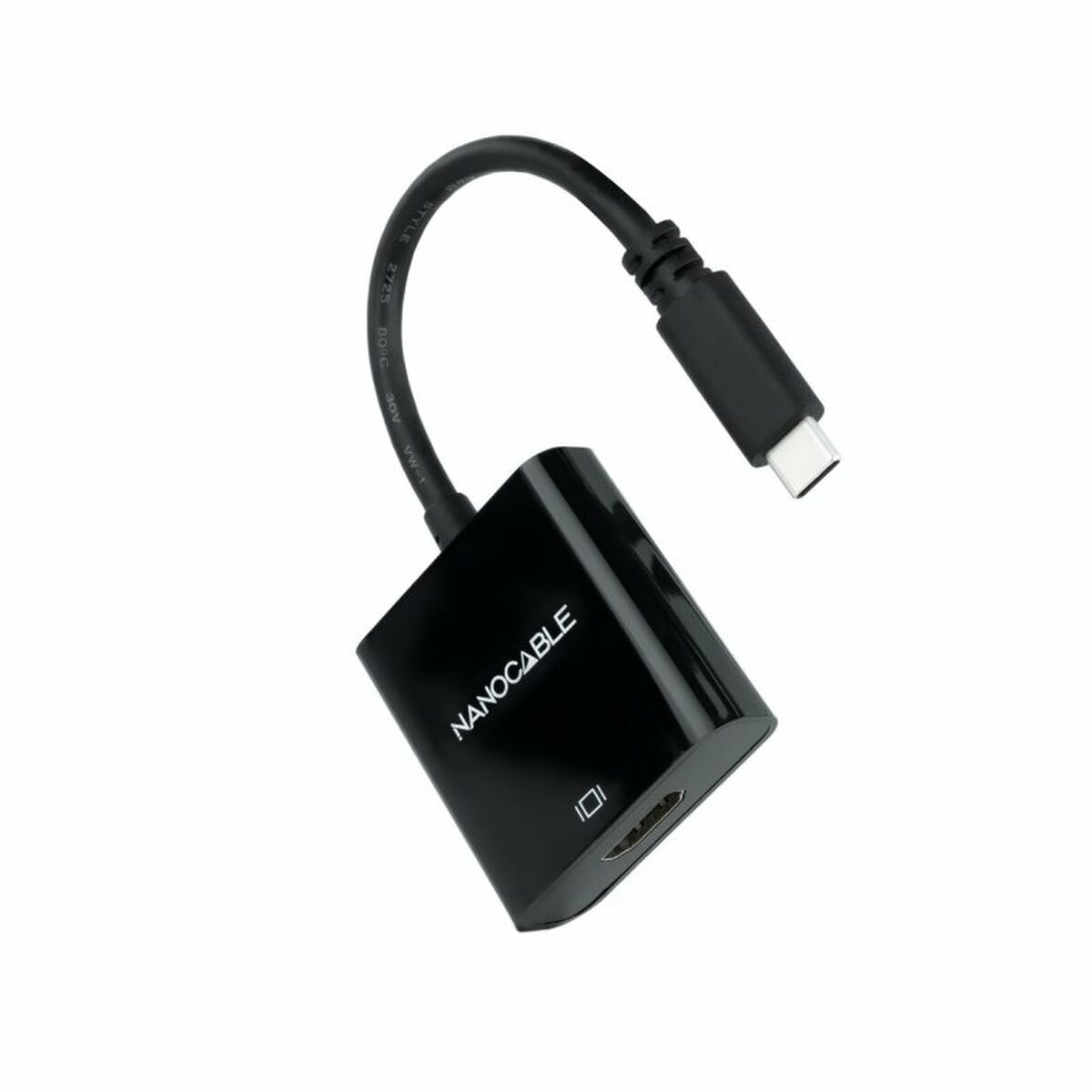 Adaptateur USB-C vers HDMI NANOCABLE 10.16.4102-BK Noir 4K Ultra HD