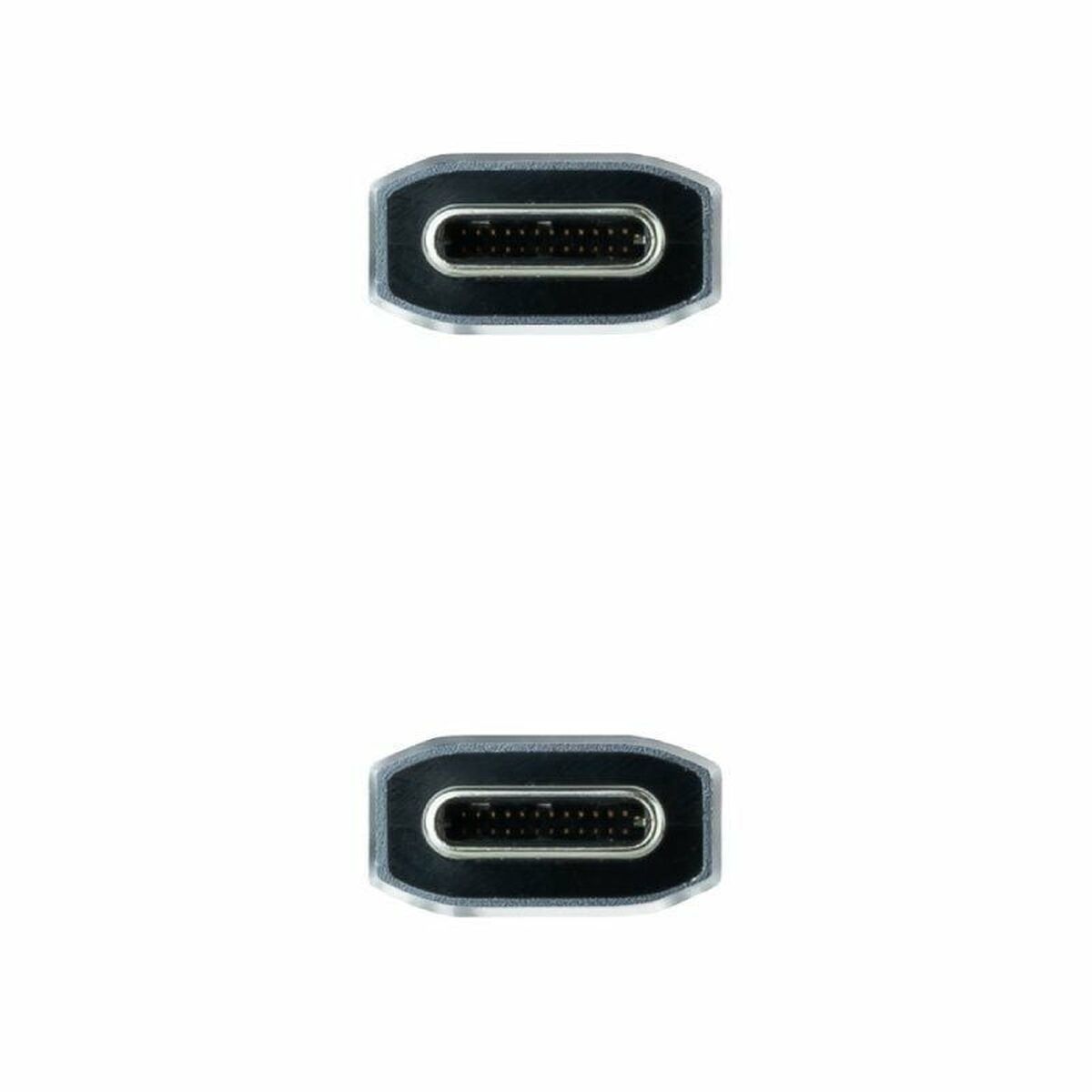 Câble USB-C NANOCABLE 10.01.4103-COMB 3 m Noir Noir/Gris (1 Unité)