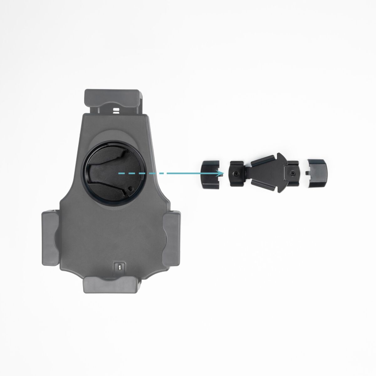 Support pour mobiles TooQ TQTDS0812 Noir Acier