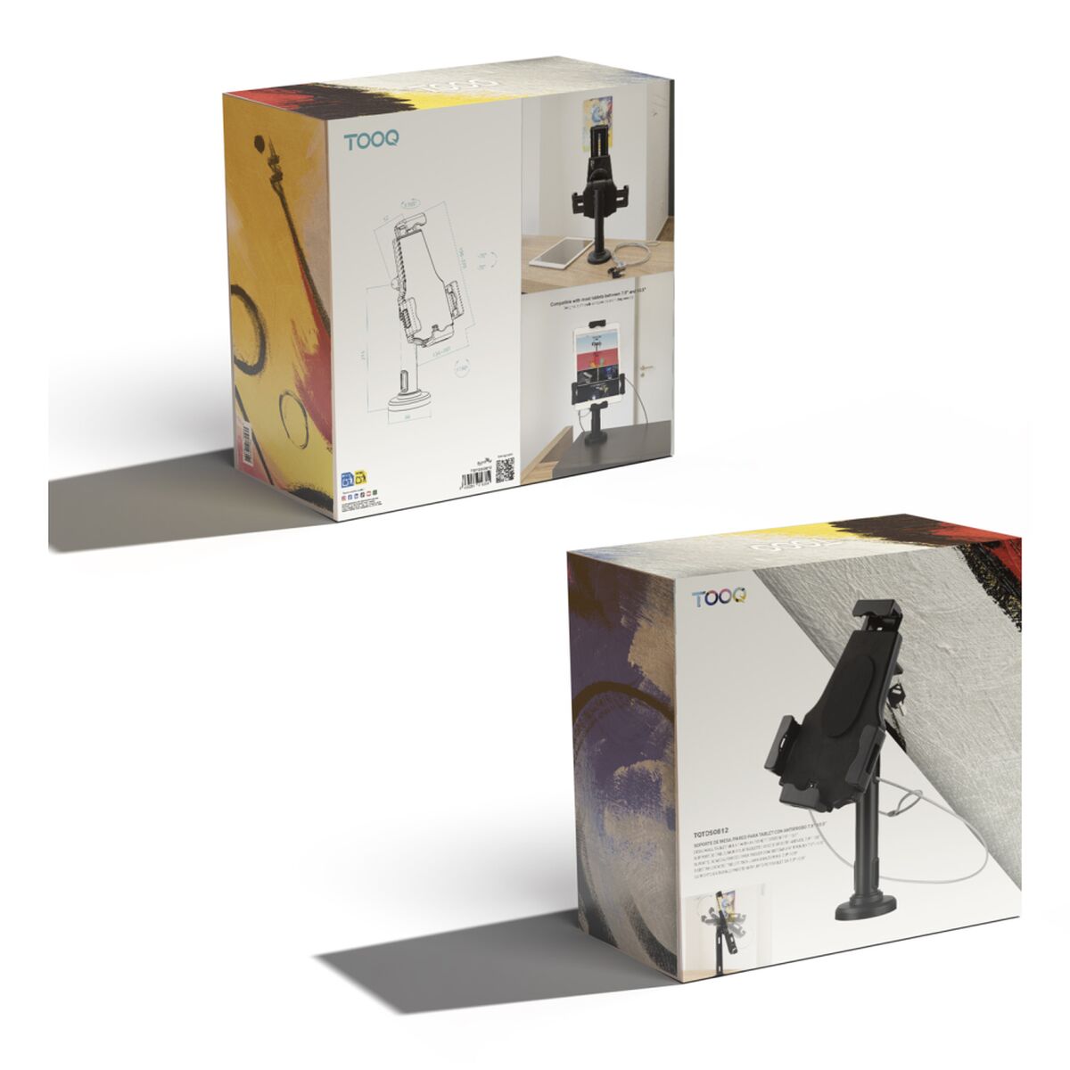 Support pour mobiles TooQ TQTDS0812 Noir Acier