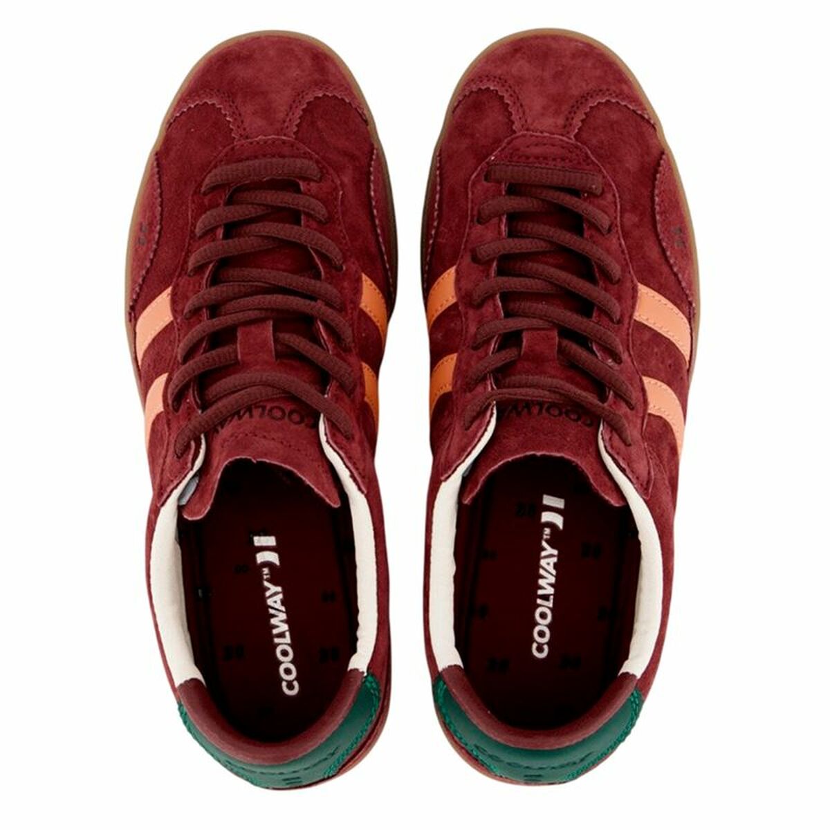 Baskets Casual pour Femme Coolway Kizuna Rouge foncé