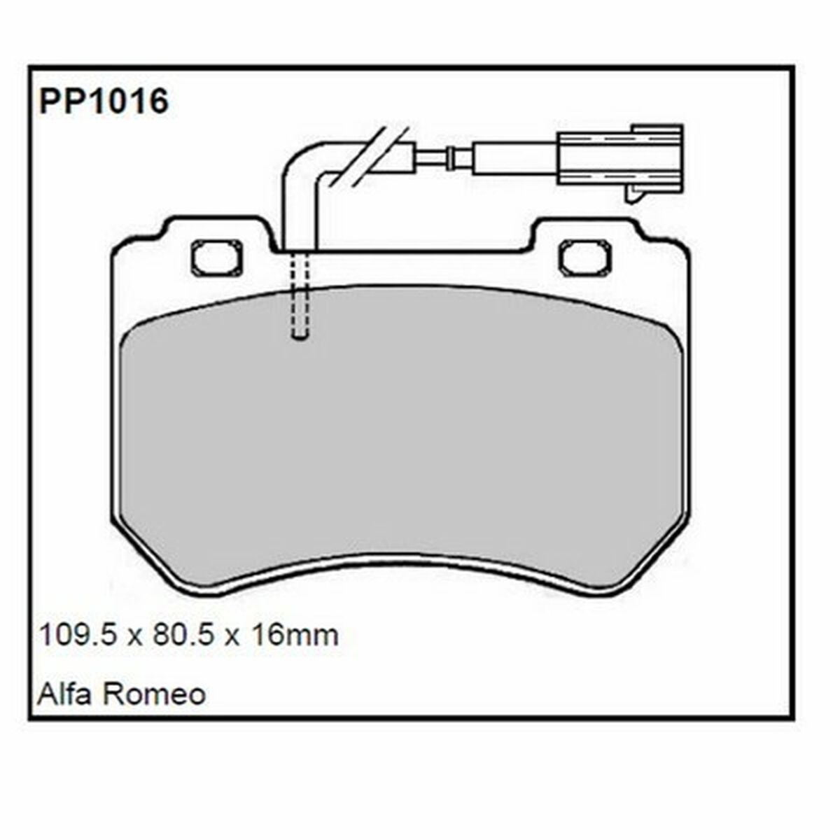 Plaquettes de frein Black Diamond BDPP1120 Jaguar Xf (2015 ) All Models Rear Disc (Fitted Vented Disc)