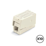 Connecteur rapide Wago 9,5 x 20,4 x 15,5 mm 2,5 mm 3 conexiones (10 Unités)