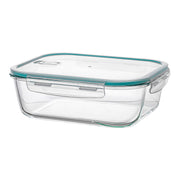 Boîte à lunch Ovenza Rectangulaire Transparent Silicone Verre Borosilicaté 2,25 L