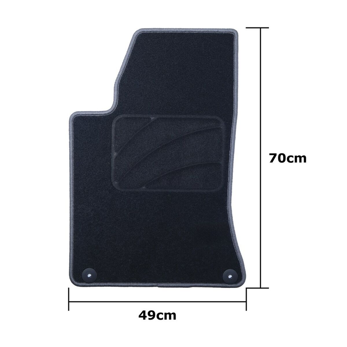 Set de tapis de voitures OCC Motorsport OCCIF0003GD Gris foncé Infinity Q30 5 Pièces