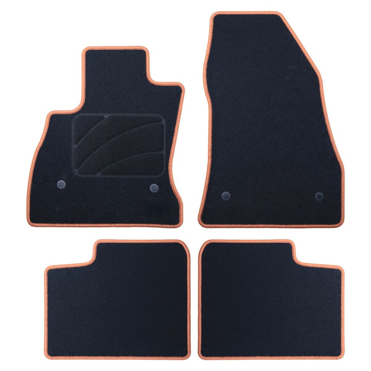 Set de tapis de voitures OCC Motorsport OCCFT0004YE FIAT 500L 5 Pièces