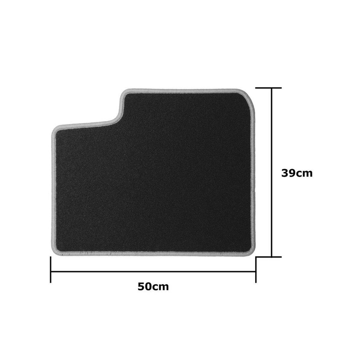 Set de tapis de voitures OCC Motorsport OCCFT0004YE FIAT 500L 5 Pièces