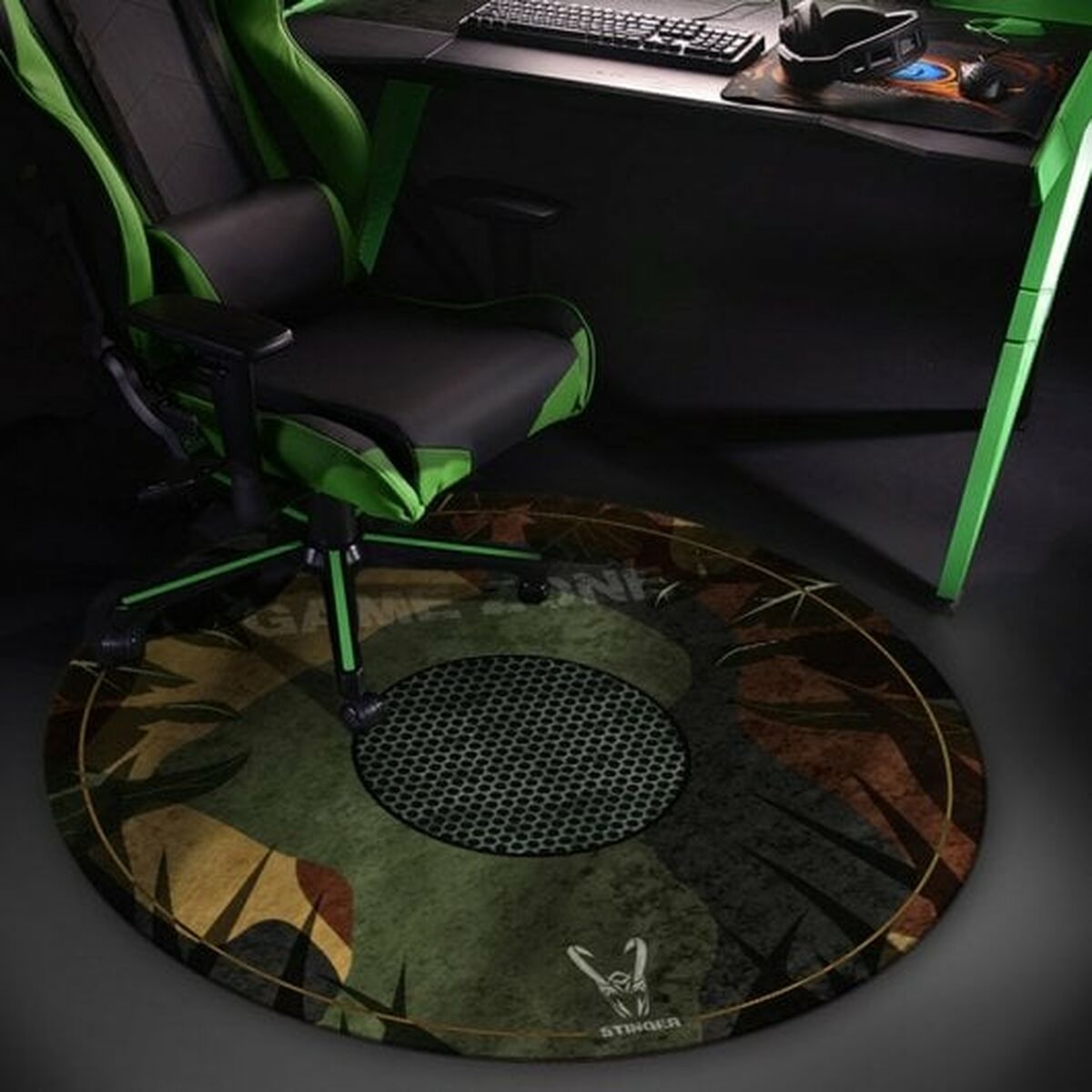 Tapis Gaming Woxter Stinger Imprimé Ø 120 cm Caoutchouc Polycarbonate