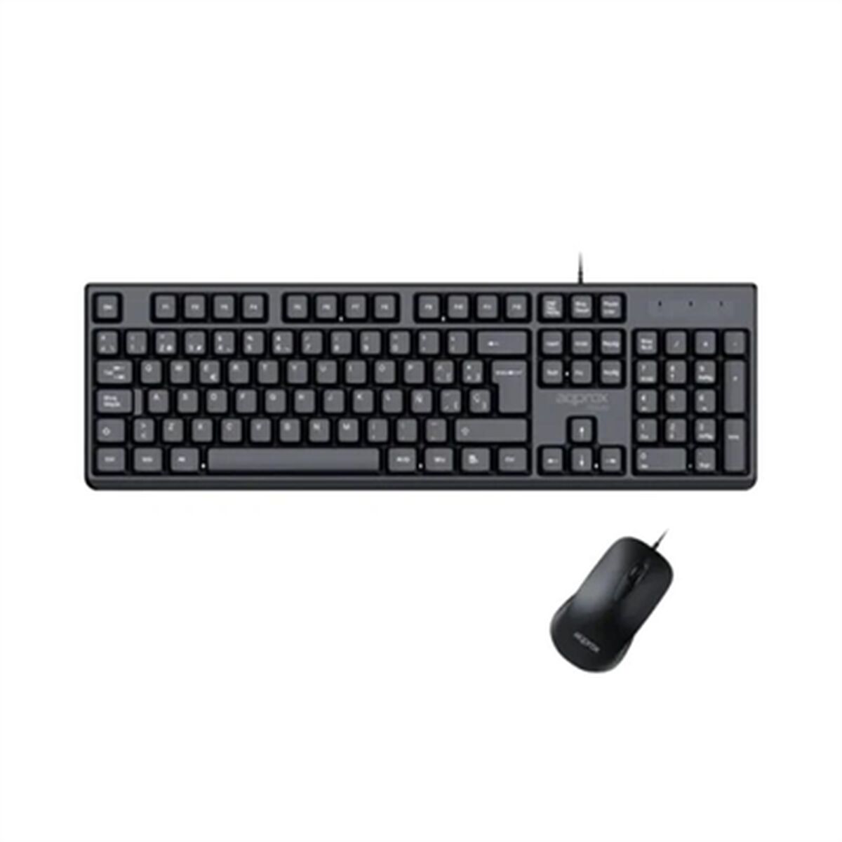 clavier et souris approx! MX245 Noir Espagnol Espagnol Qwerty