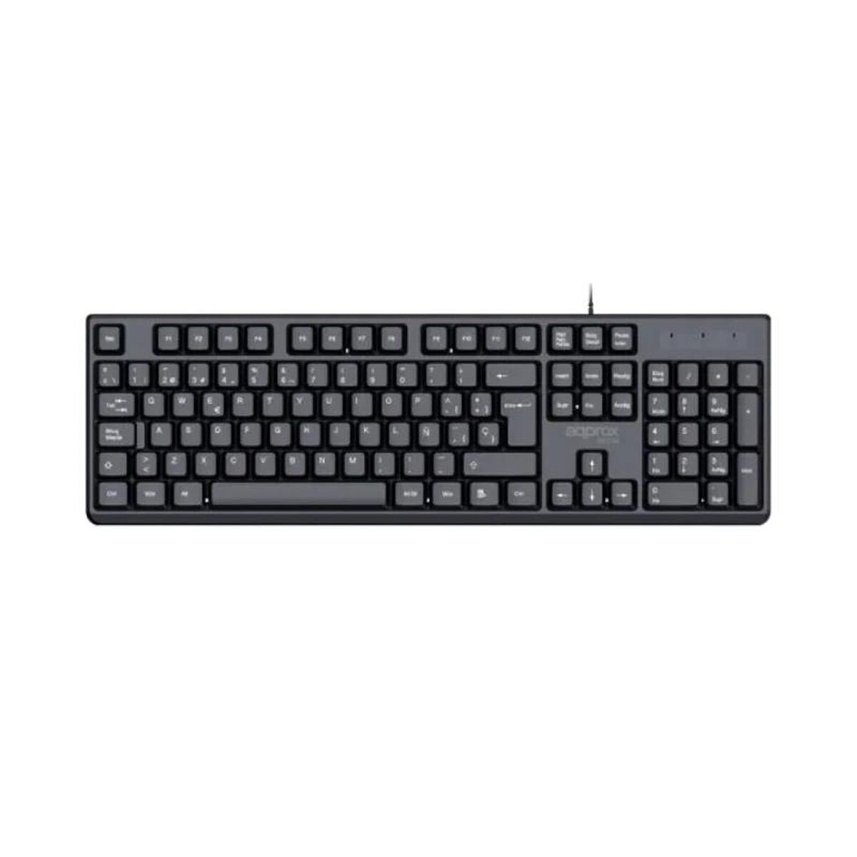 clavier et souris approx! MX245 Noir Espagnol Espagnol Qwerty