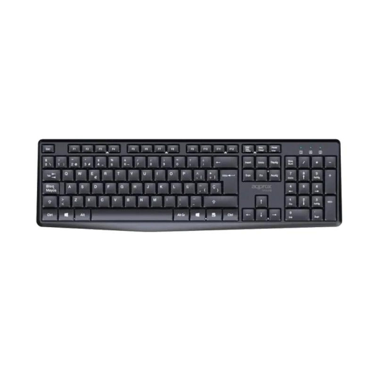 clavier et souris approx! X420B Noir Espagnol Espagnol Qwerty
