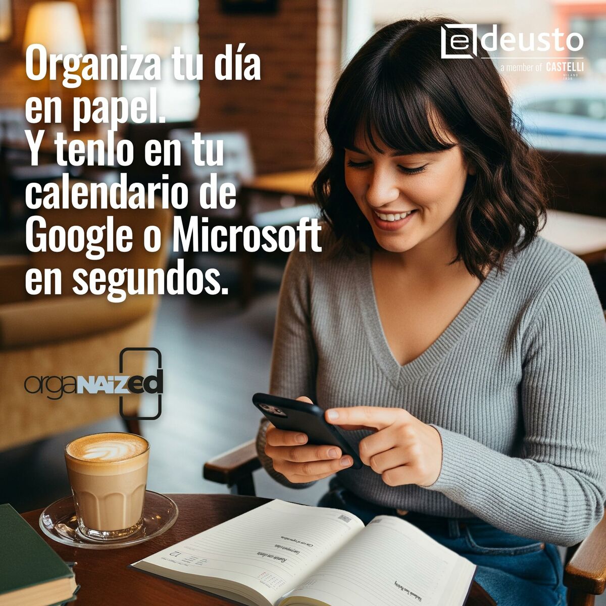 Livre de compte Deusto PREMIUM Vert A5 14,5 x 20,5 cm 2026