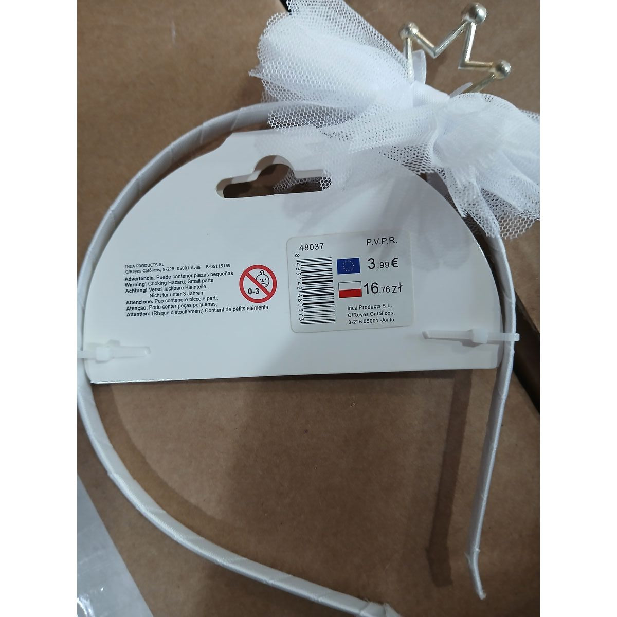 Serre-tête Inca Couronne Tulle