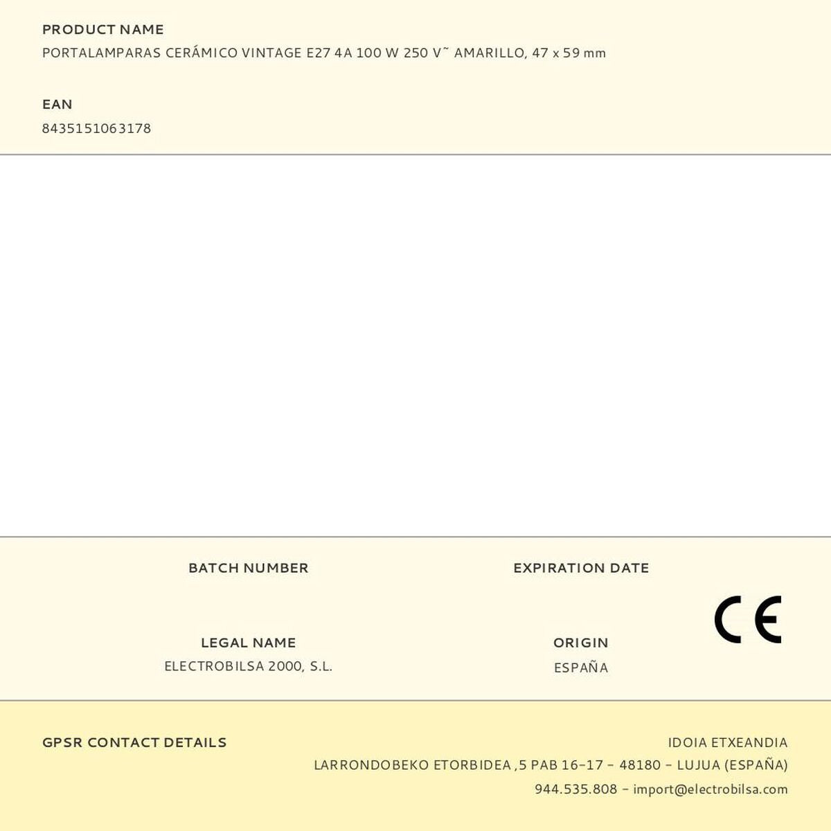 Suspension F-line 100 W E27 Jaune