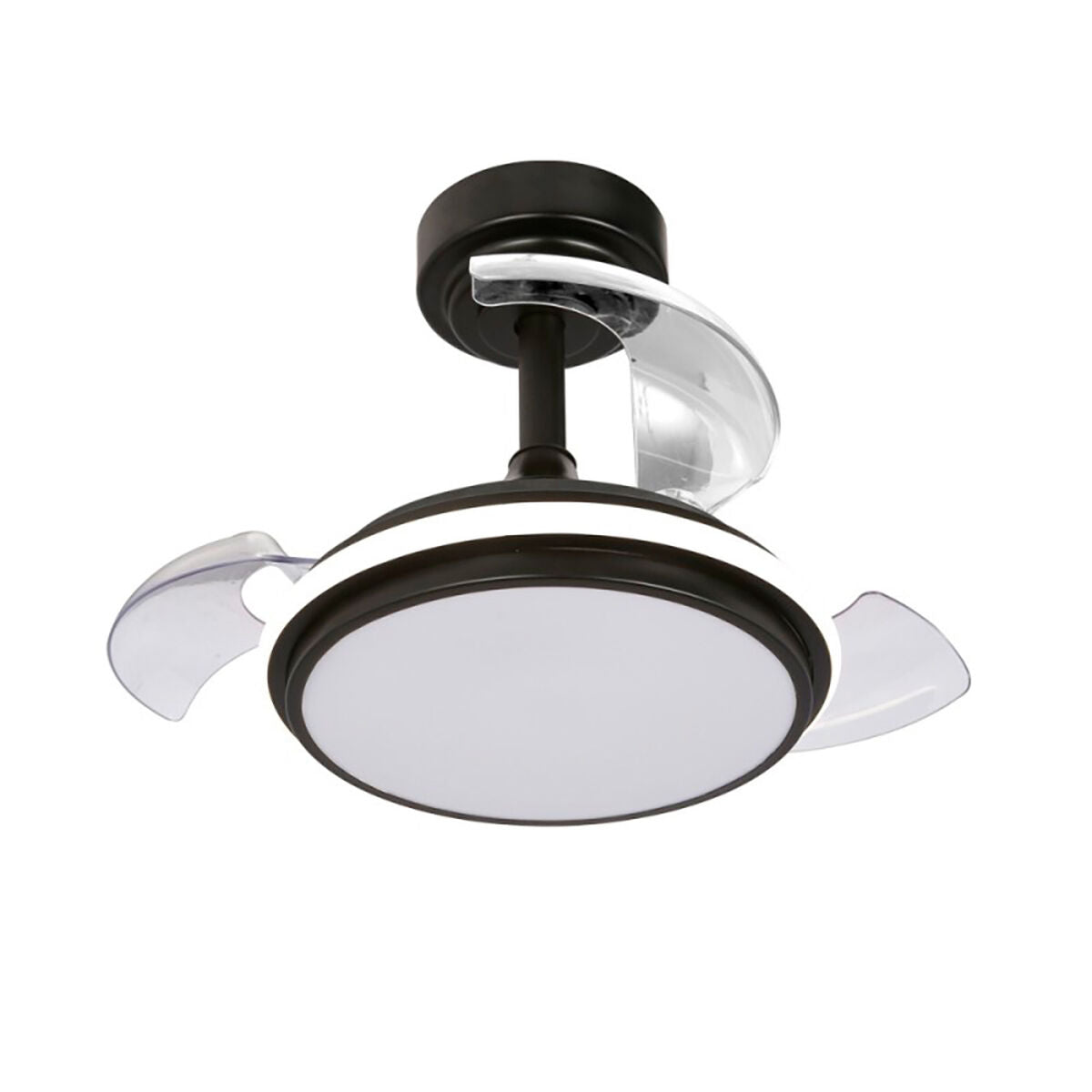 Ventilateur de Plafond avec Lumière CristalRecord Noir 35 W 1000 Lm (3000 K) (4000 K)