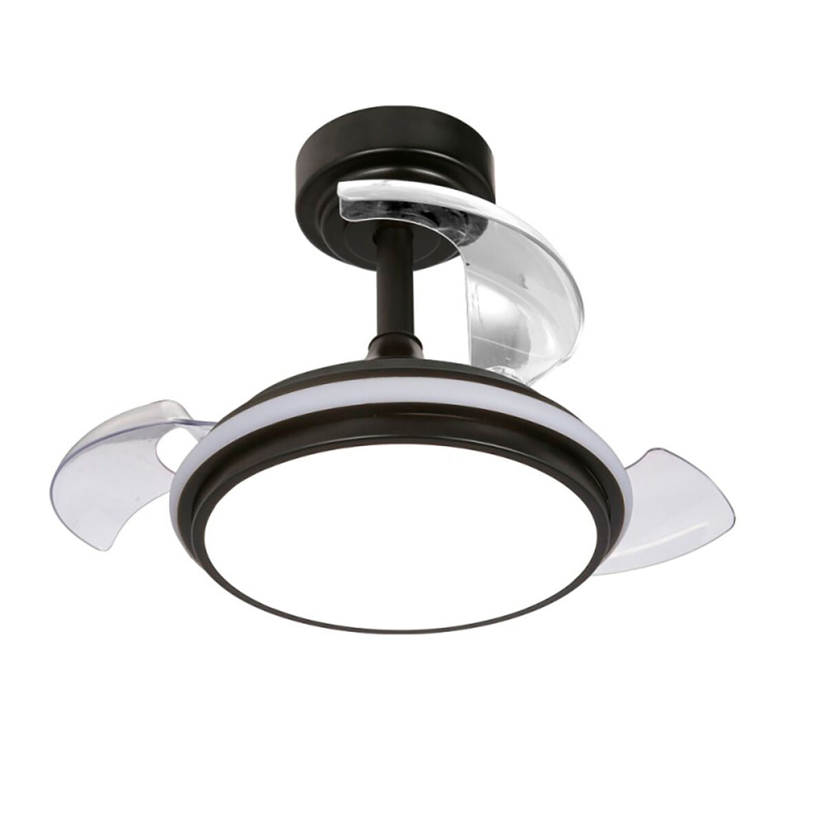 Ventilateur de Plafond avec Lumière CristalRecord Noir 35 W 1000 Lm (3000 K) (4000 K)