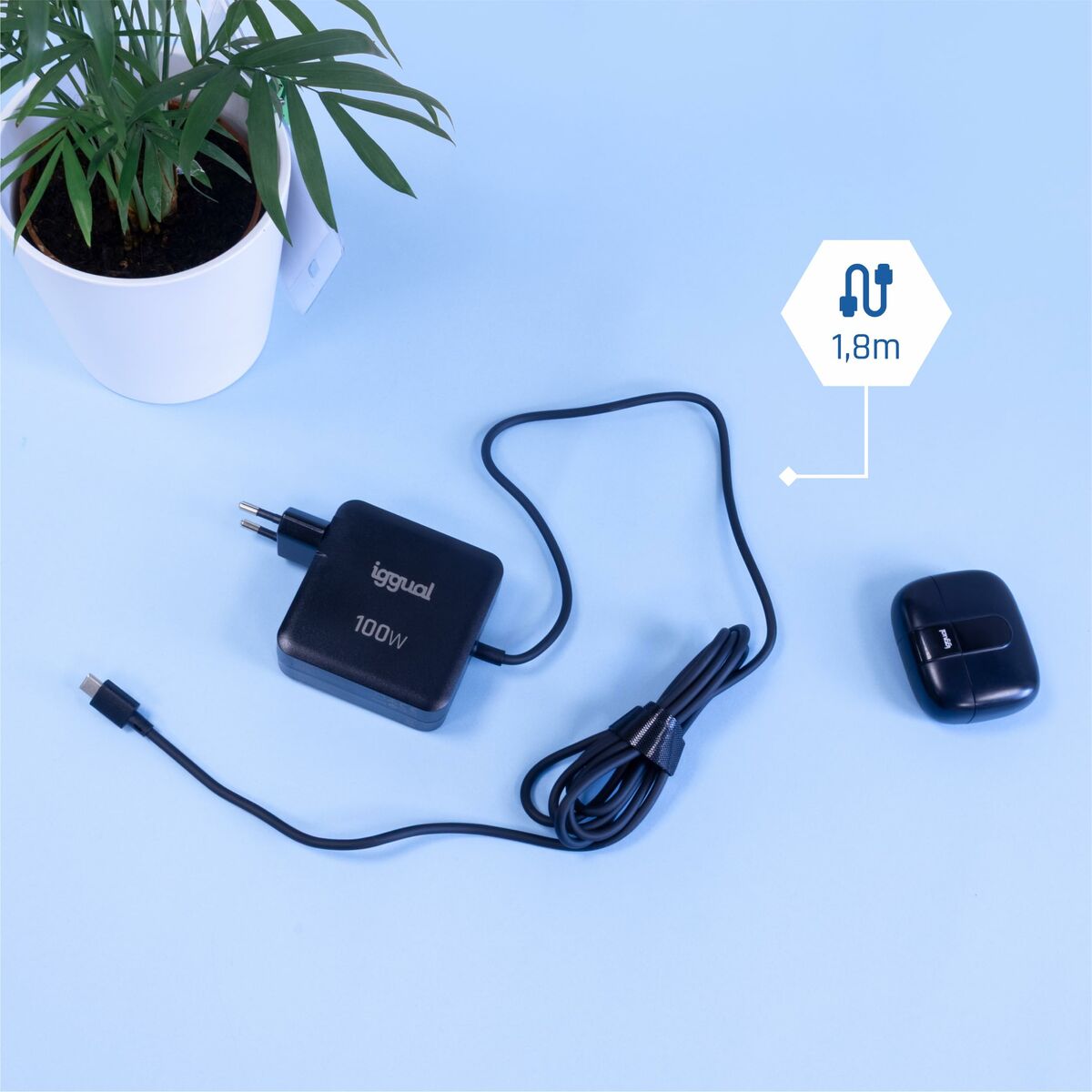 Chargeur d'ordinateur portable iggual IGG319918 100 W