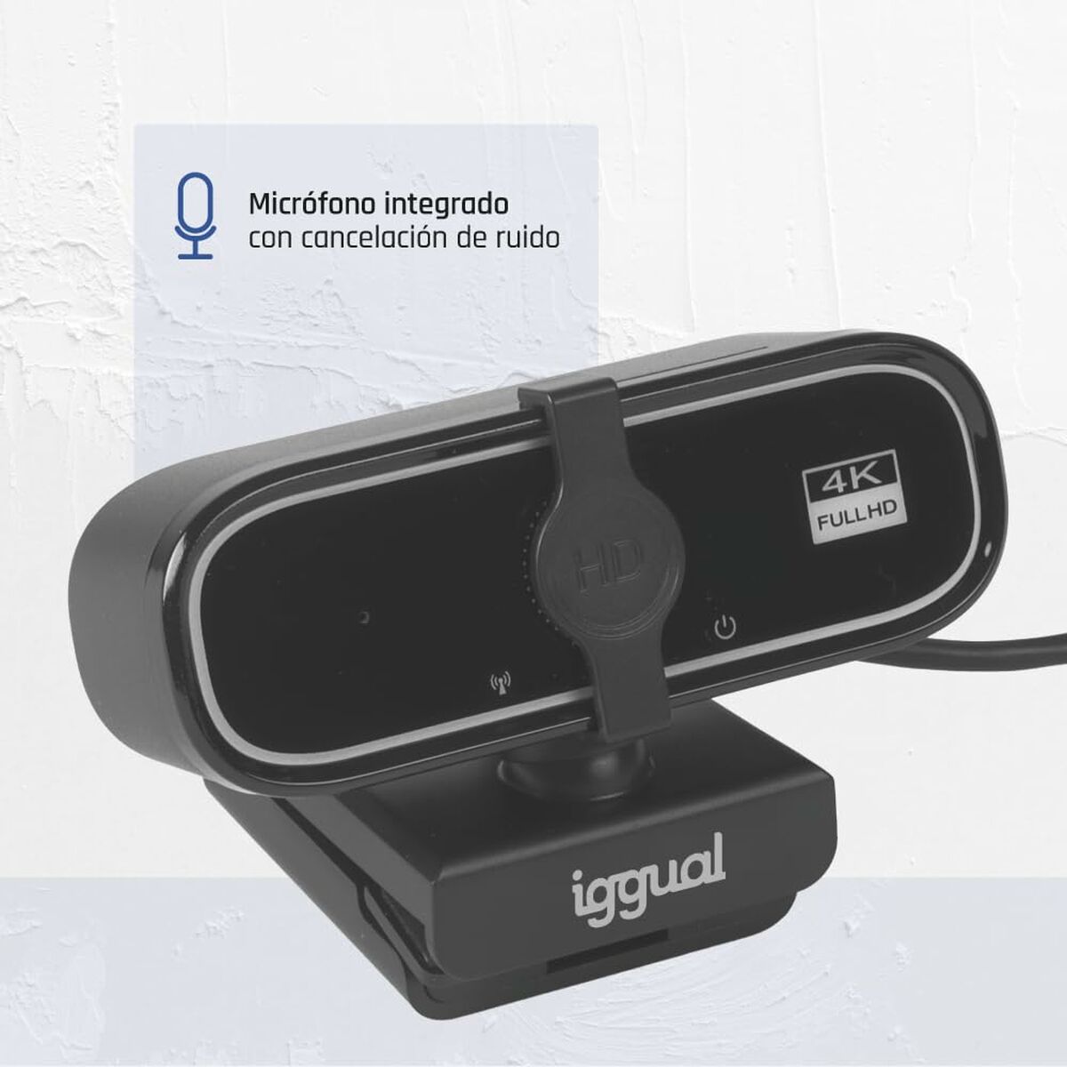 Webcam iggual IGG319949 4K Ultra HD