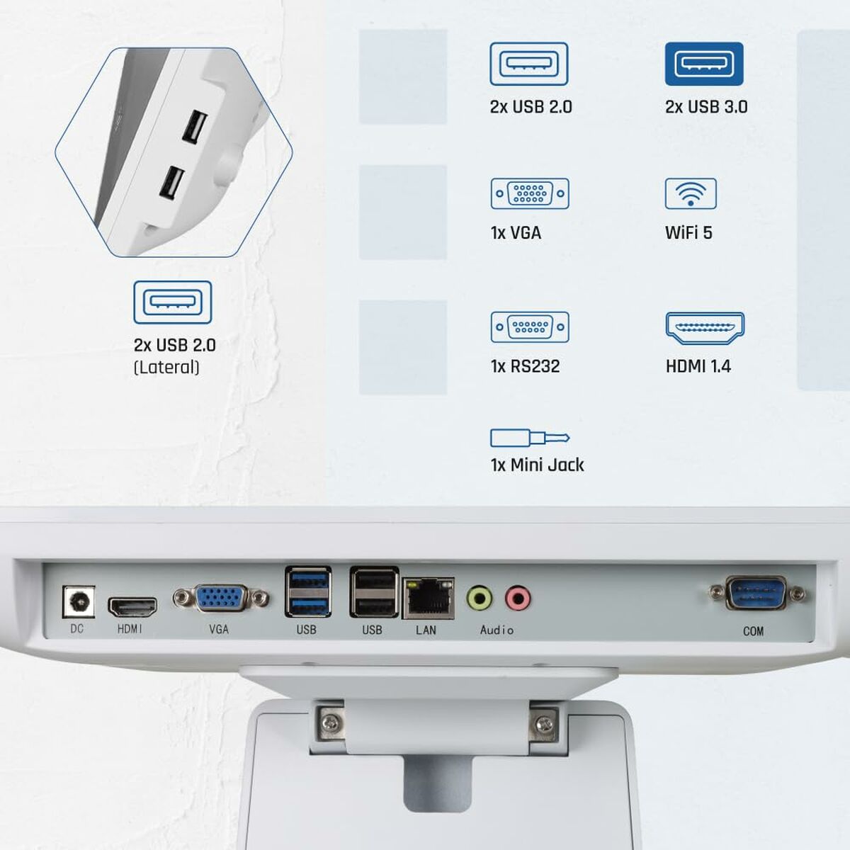 Tout en Un iggual IGG320174 15,6" Intel N100 8 GB RAM 128 GB SSD