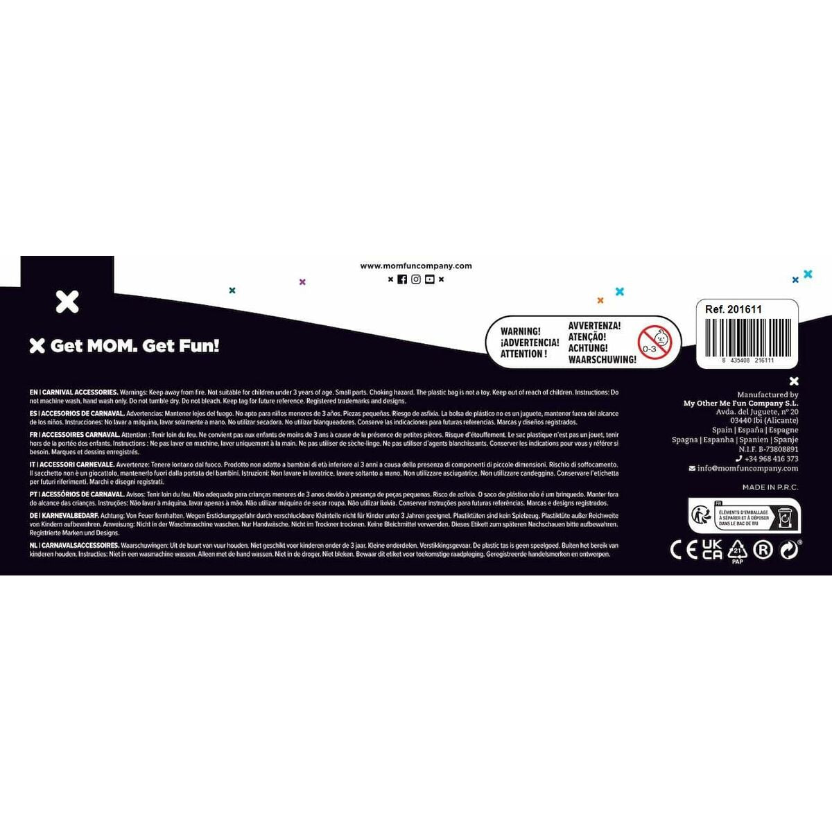 Casque Enfant My Other Me Noir Policier Swat 58 cm