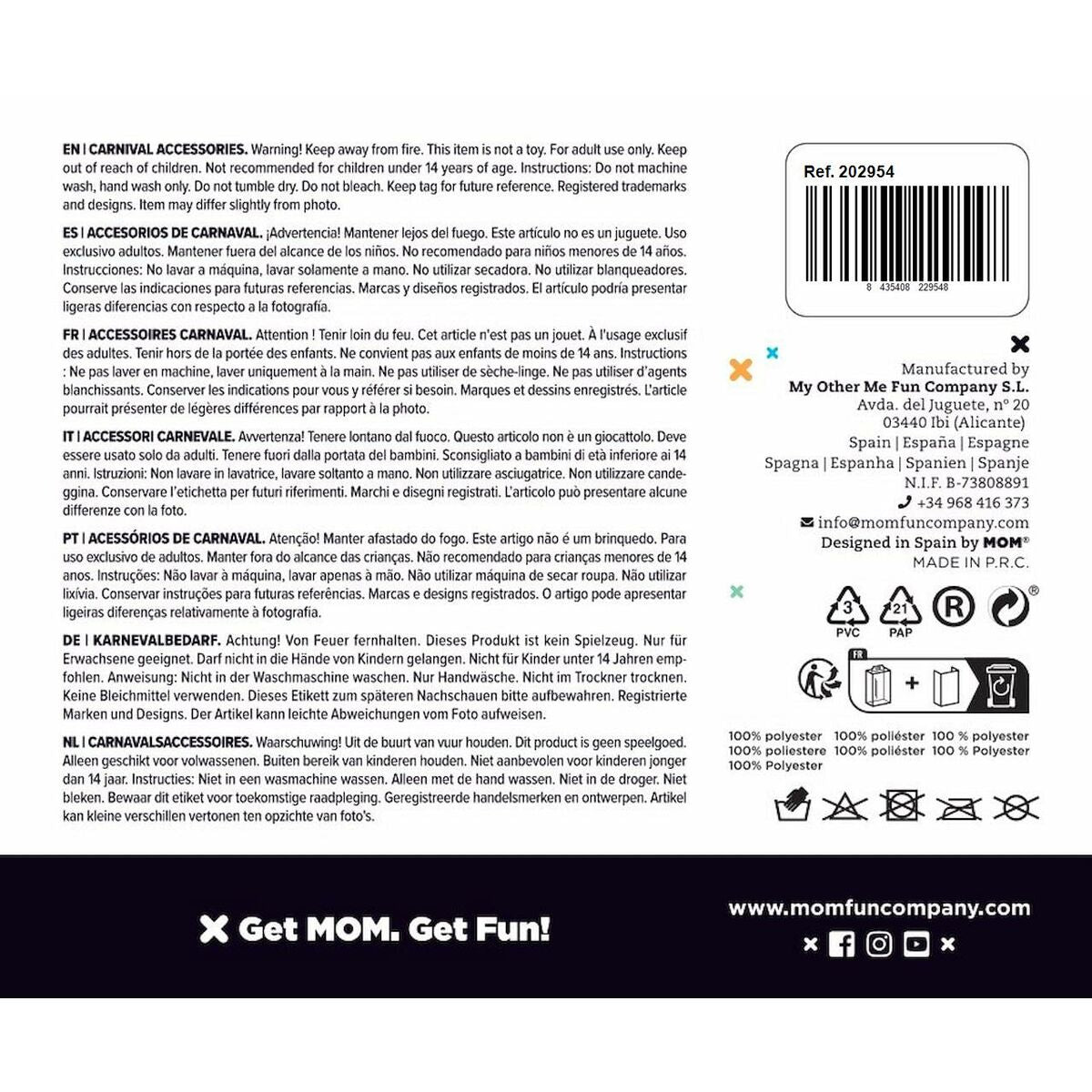 Fausse barbe My Other Me Orange