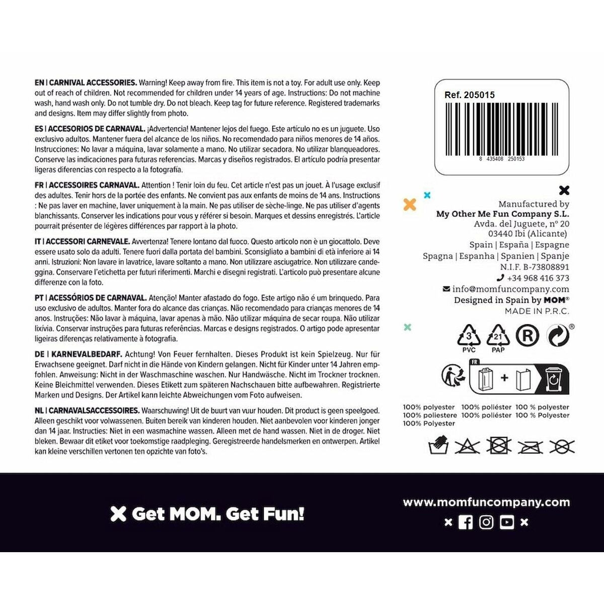 Moustache My Other Me Blanc