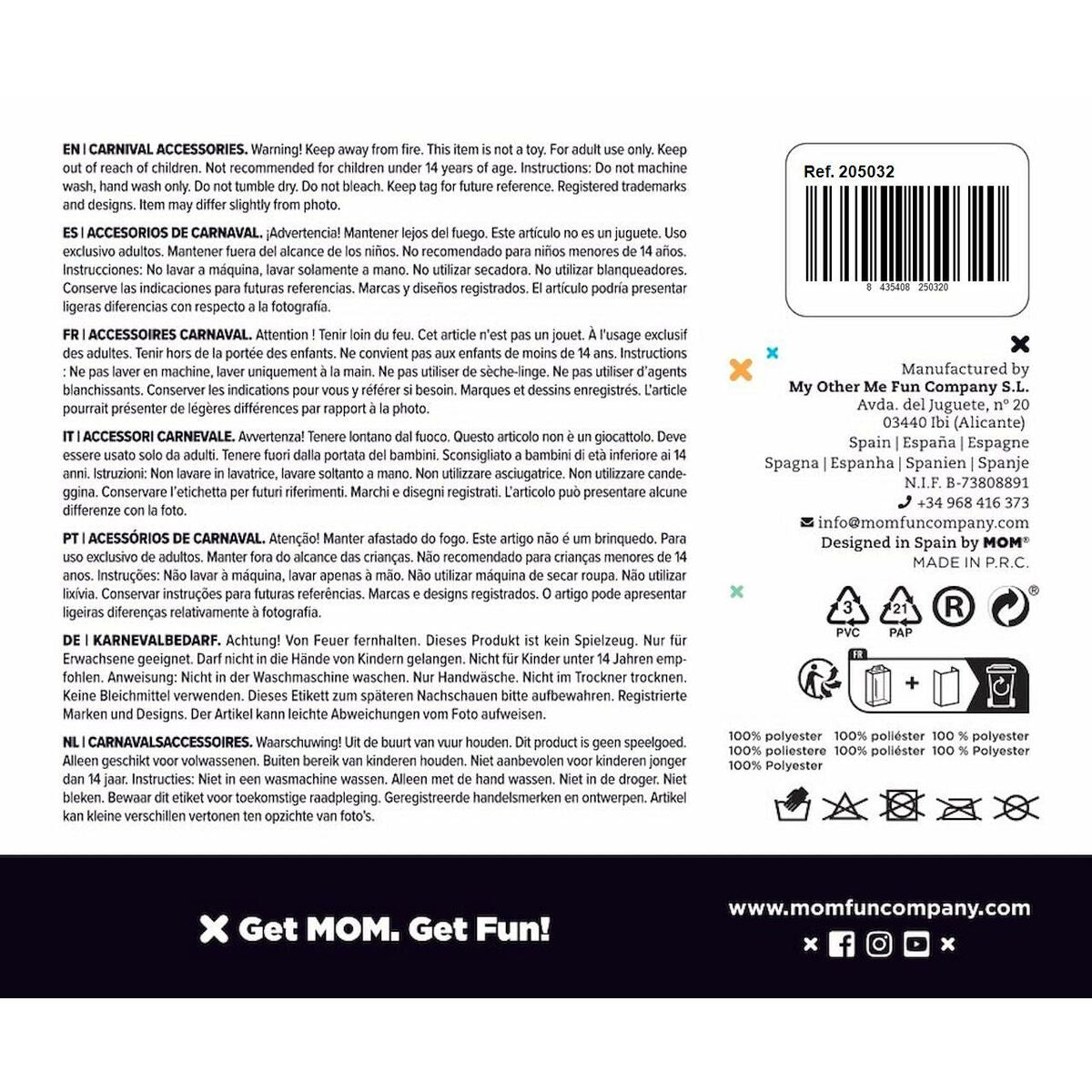 Fausse barbe My Other Me Noir