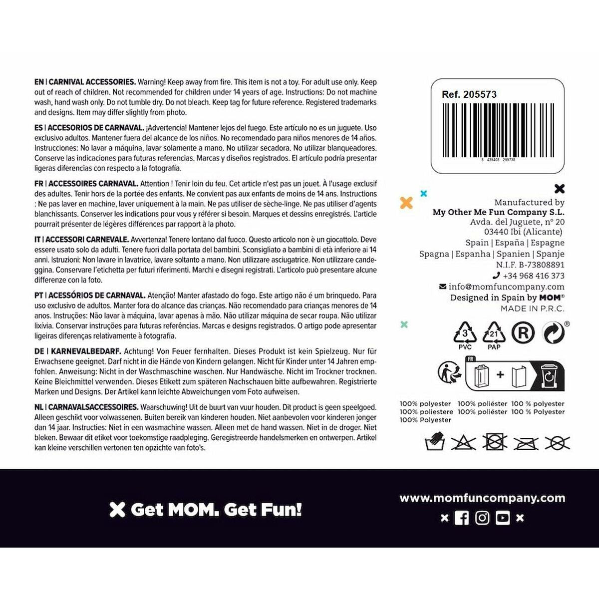 Perruques My Other Me Papá Noel Blanc