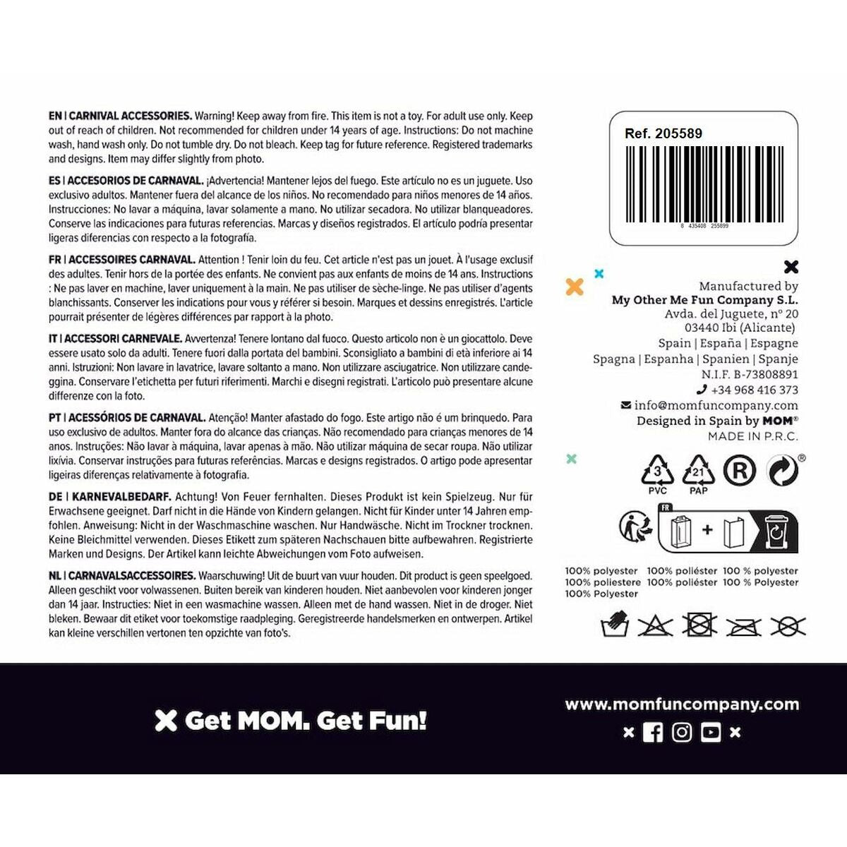 Perruques My Other Me Jumbo Multicouleur