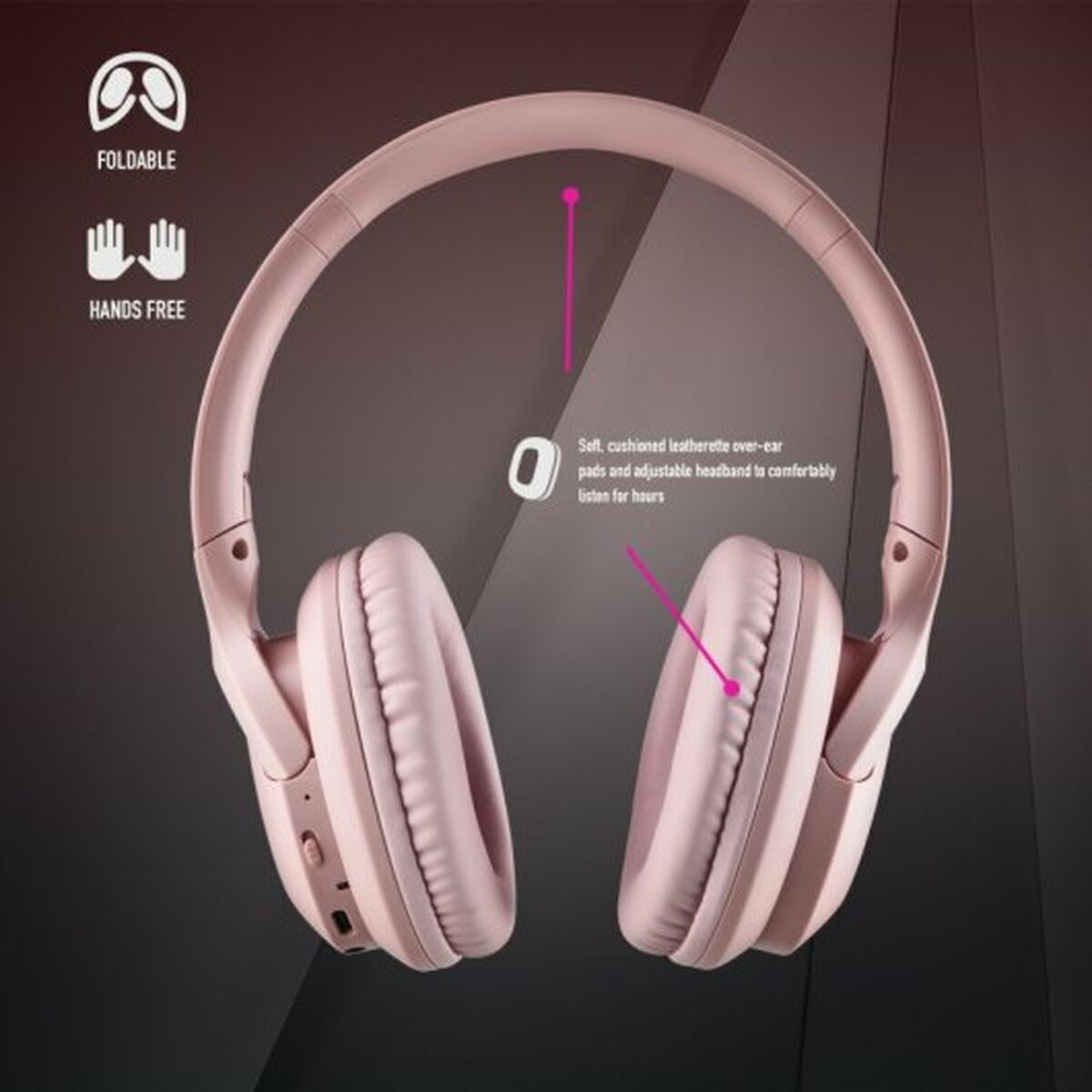 Casque NGS ARTICAGREEDPINK Rose