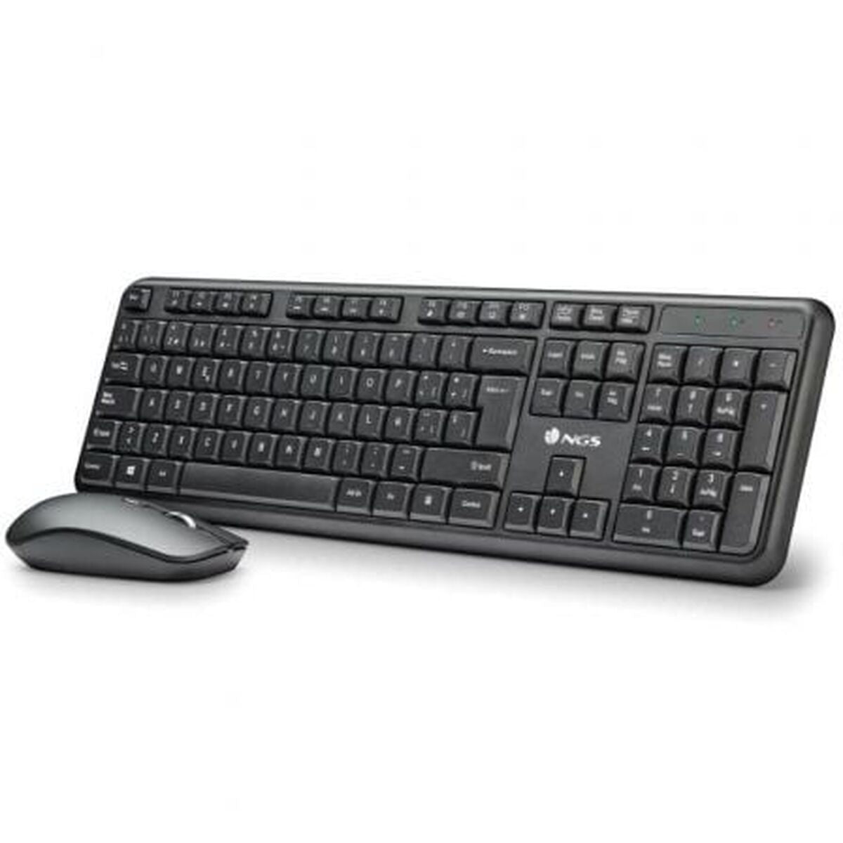 Clavier et souris sans fil NGS SERENITYKIT Noir Espagnol Qwerty