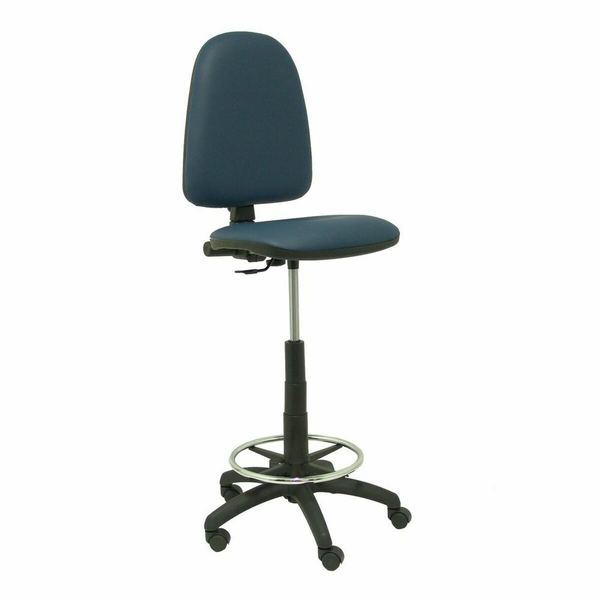 Tabouret Ayna  Piqueras y Crespo T04CPSPAZM Bleu Noir Blue marine Métal Simili Cuir