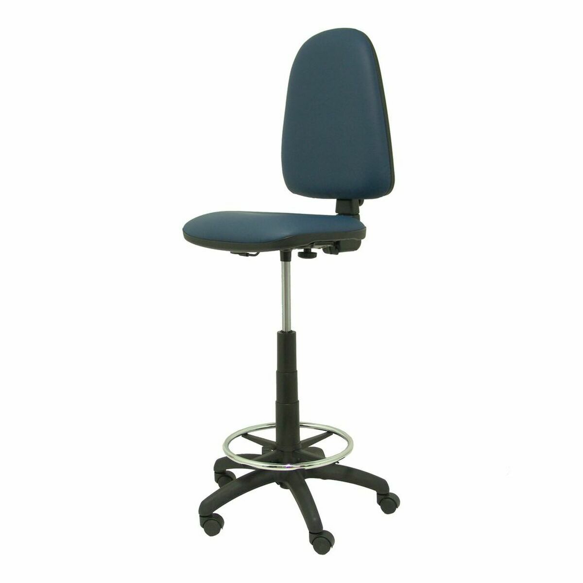 Tabouret Ayna  Piqueras y Crespo T04CPSPAZM Bleu Noir Blue marine Métal Simili Cuir