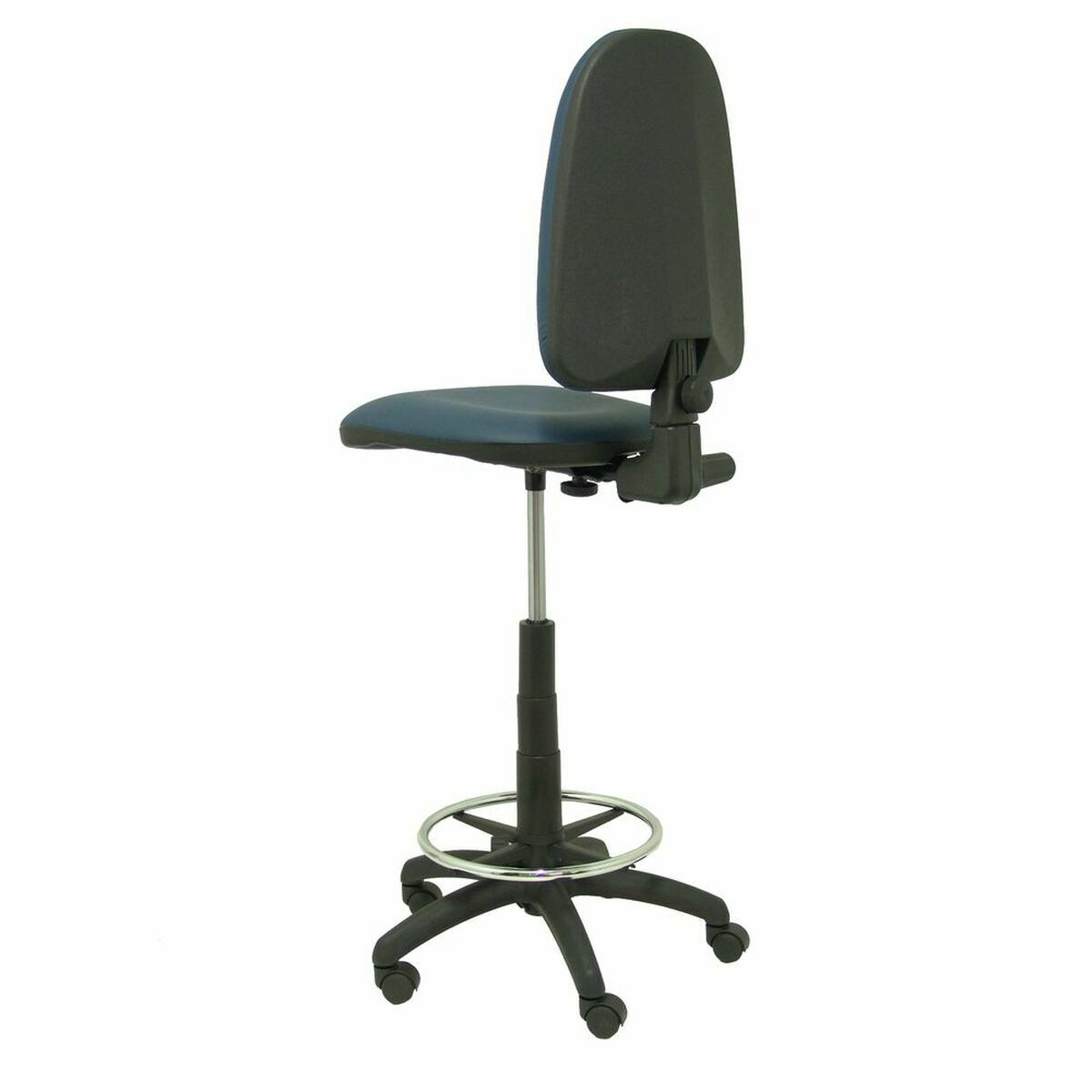 Tabouret Ayna  Piqueras y Crespo T04CPSPAZM Bleu Noir Blue marine Métal Simili Cuir