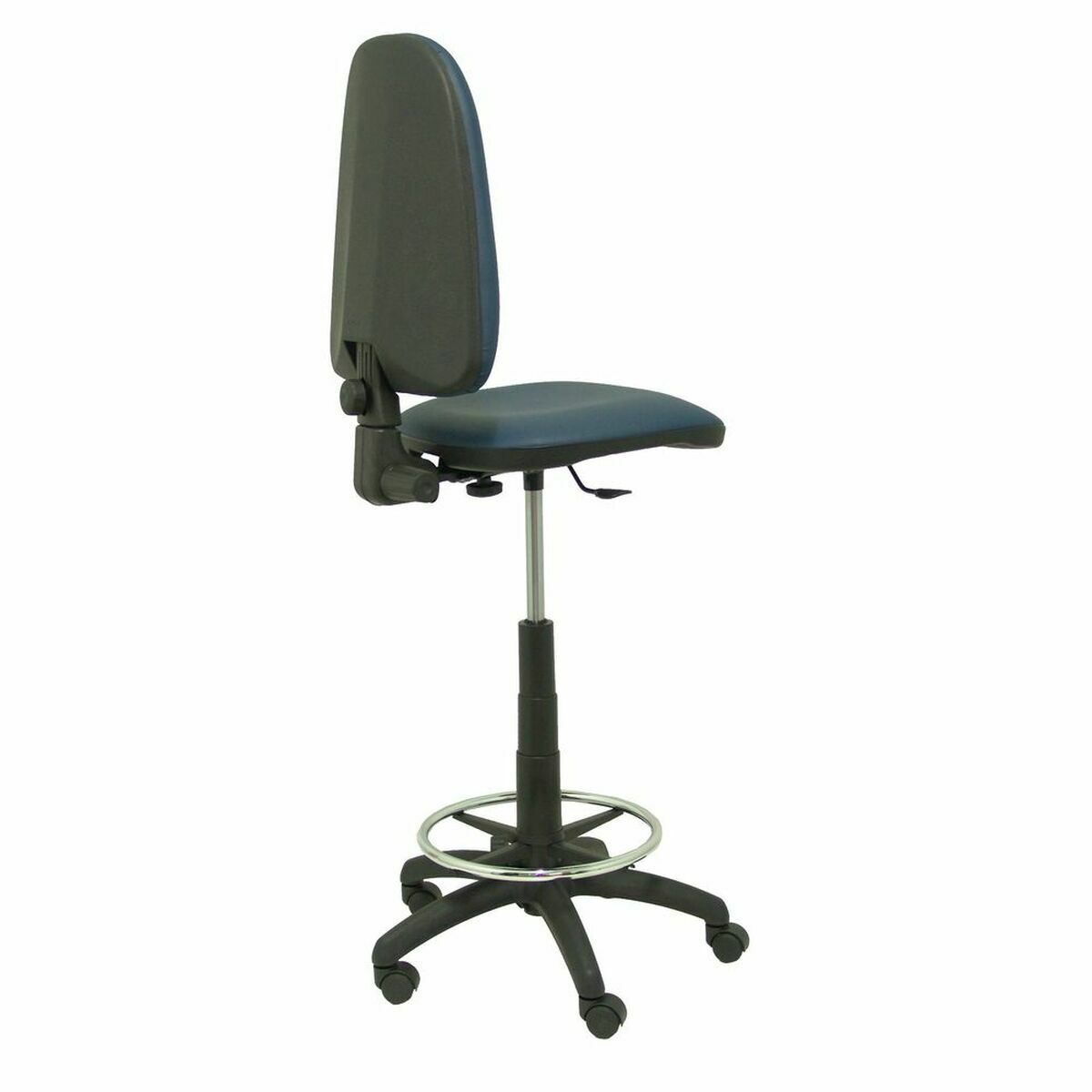 Tabouret Ayna  Piqueras y Crespo T04CPSPAZM Bleu Noir Blue marine Métal Simili Cuir
