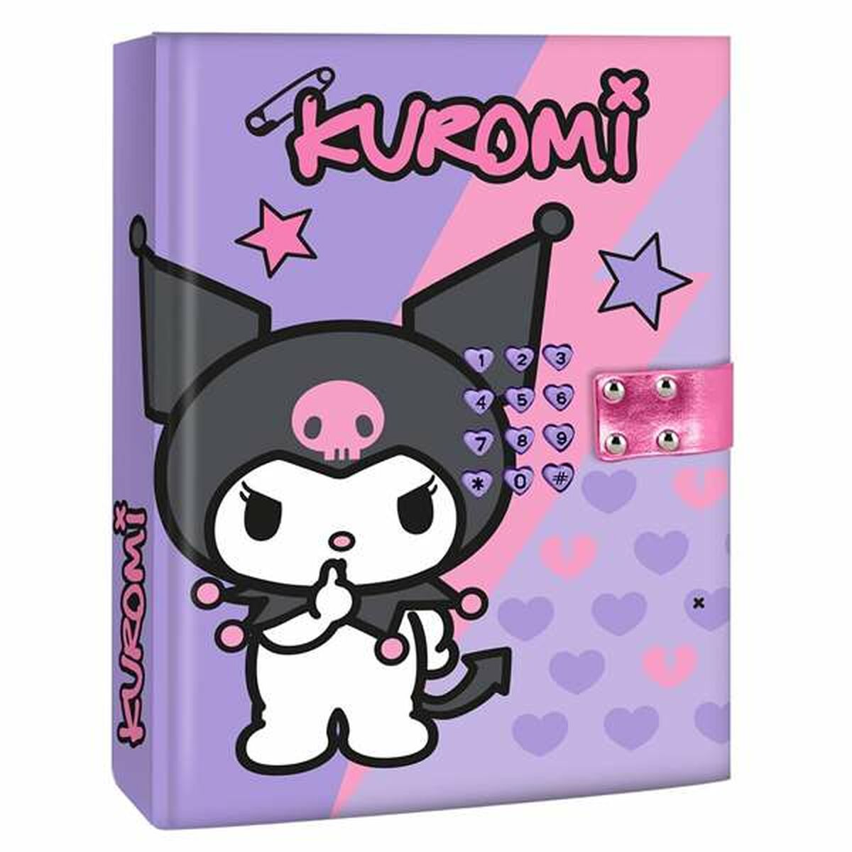 Journal secret avec cadenas Kuromi
